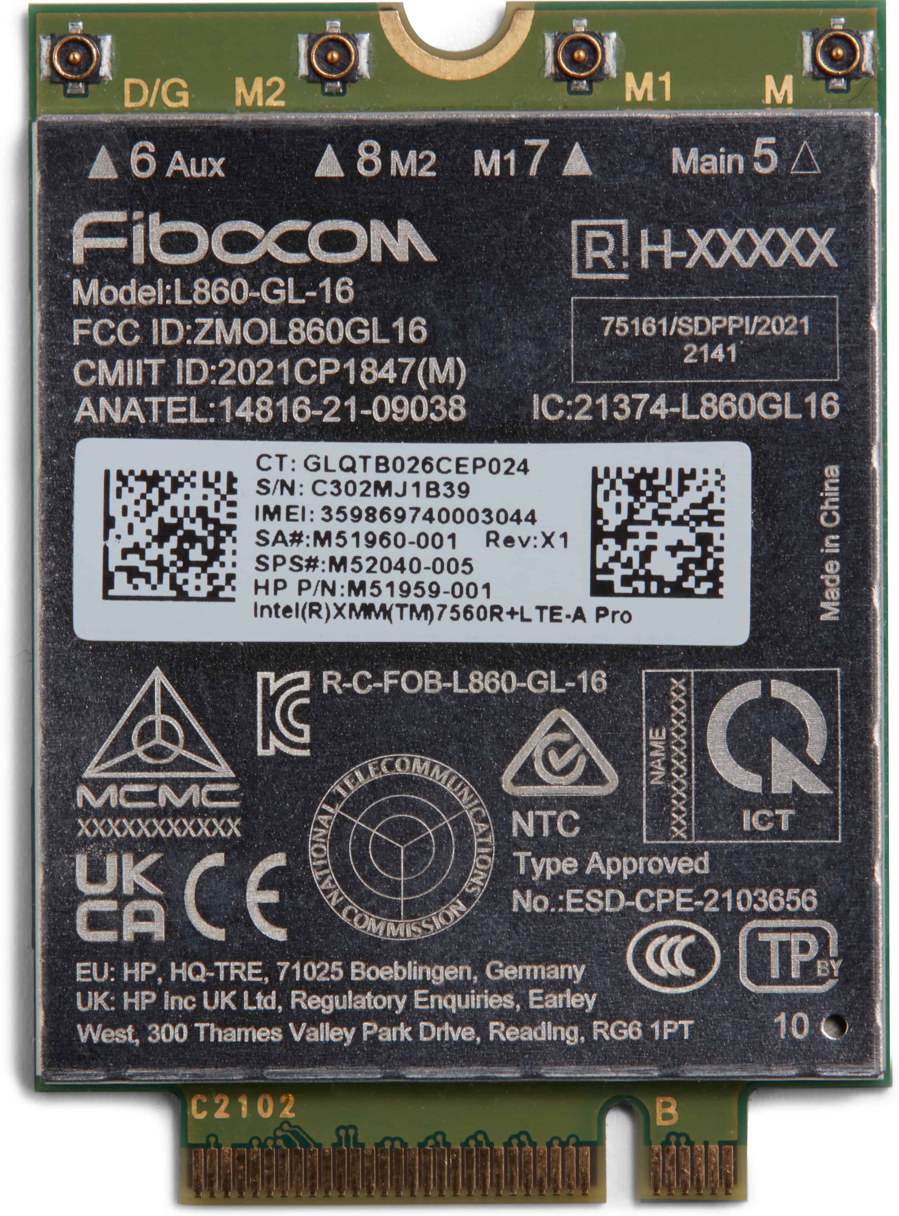 HP XMM 7560 R+ LTE-Advanced Pro WWAN (5R8X8AA#ABB) thumbnail