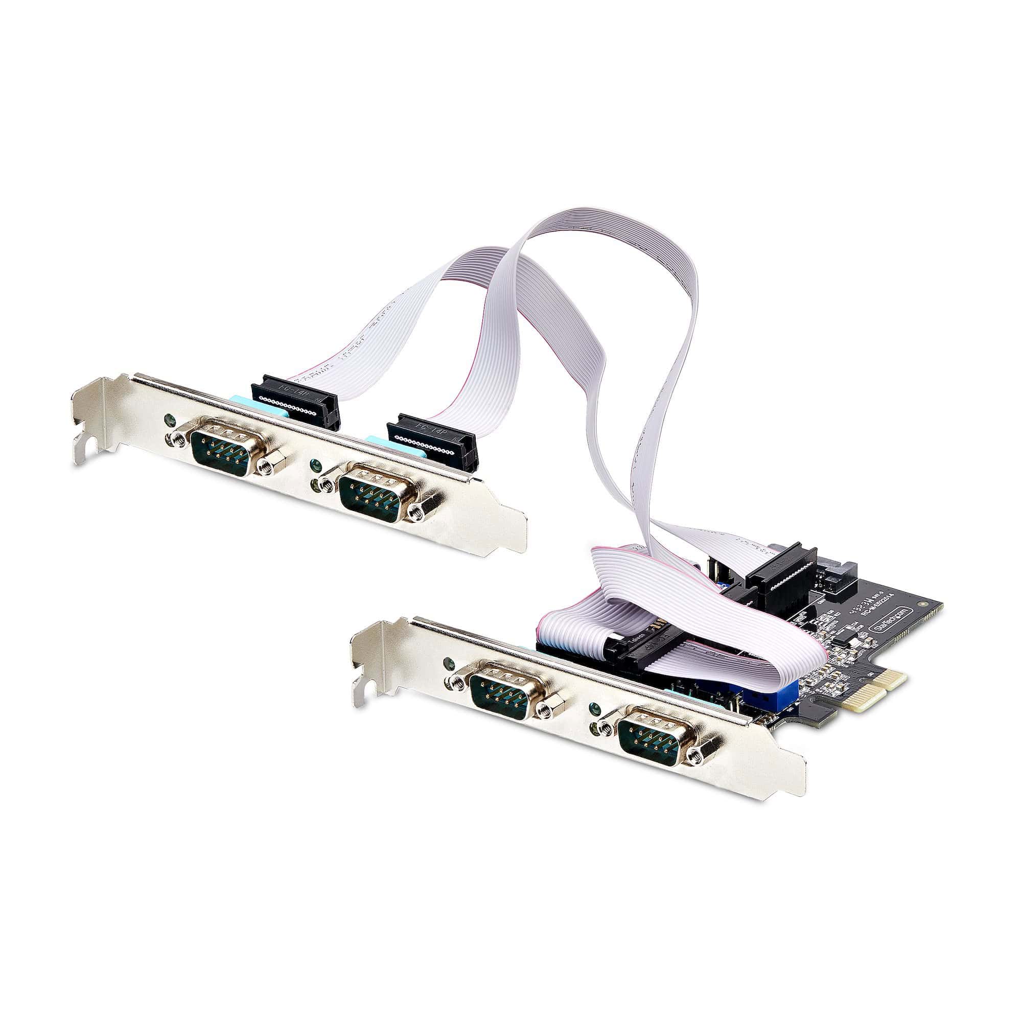 STARTECH.COM 4-Port Serielle PCIe Karte PCI Express zu RS232/RS422/RS485 DB9 Serielle Karte 16C1050 UART ESD Schutz Windows/Linu (PS74ADF-SERIAL-CARD) thumbnail