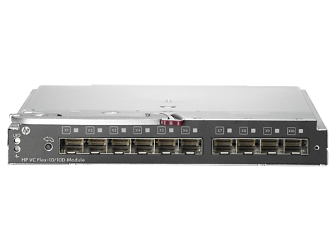 Product Image for Hewlett Packard Enterprise Virtual Connect Flex-10/10D Module for c-Class BladeSystem network switch module 10 Gigabit