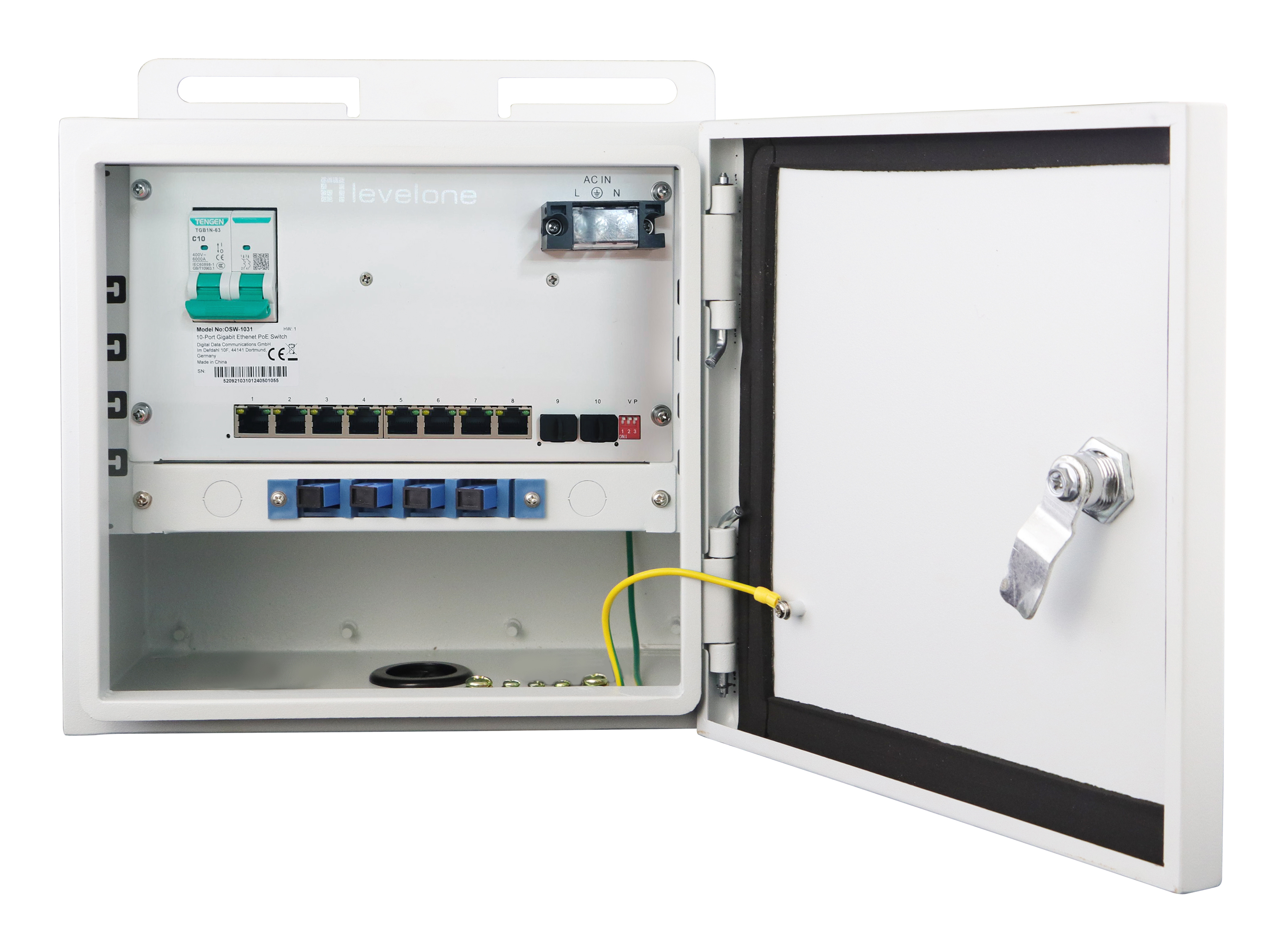 LevelOne OSW-1031 netwerk-switch Unmanaged 2.5G Ethernet (100/1000/2500) Power over Ethernet (PoE) Zwart (OSW-1031) thumbnail