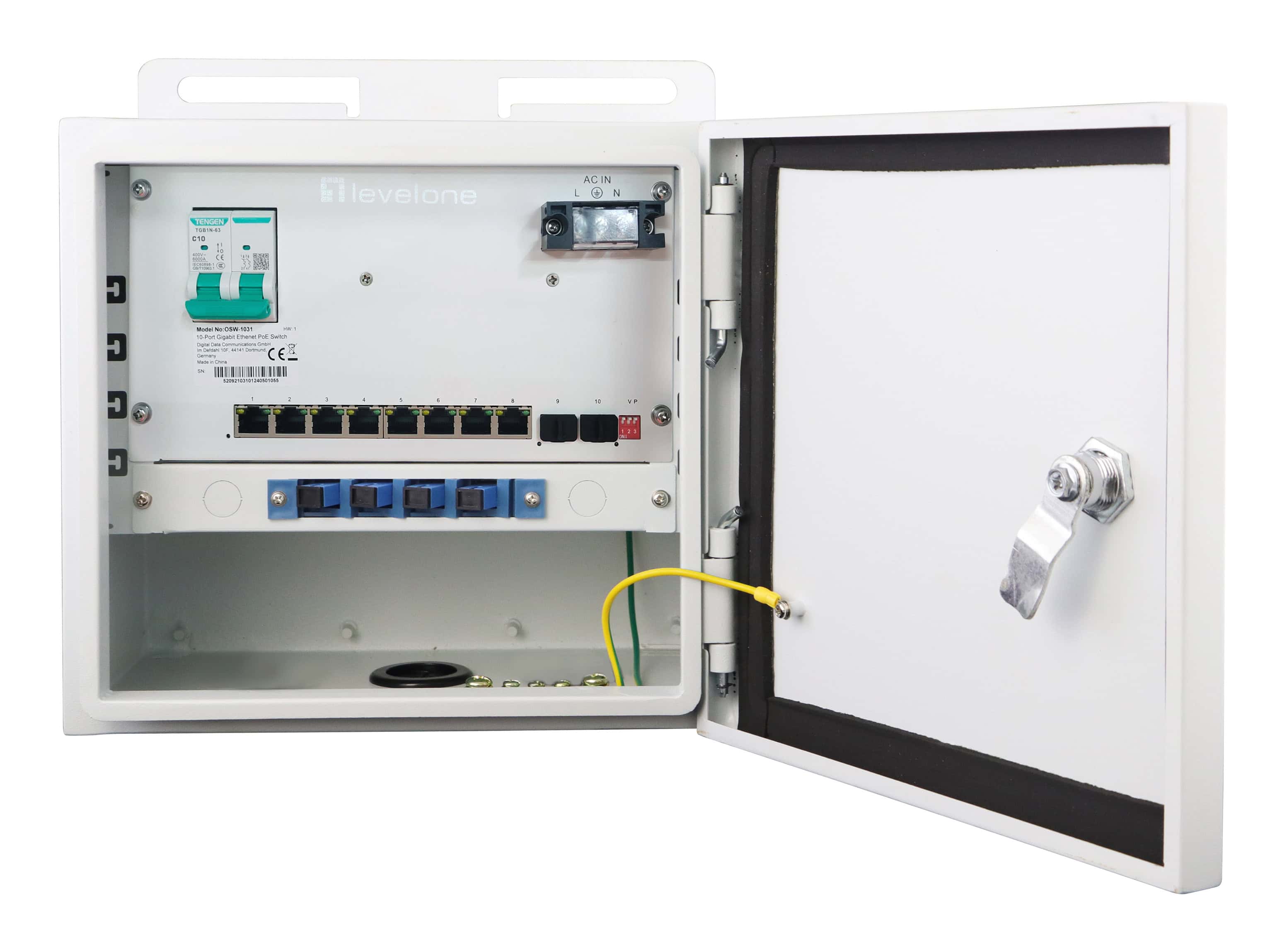 LevelOne OSW-1031 netwerk-switch Unmanaged 2.5G Ethernet (100/1000/2500) Power over Ethernet (PoE) Zwart (OSW-1031) thumbnail
