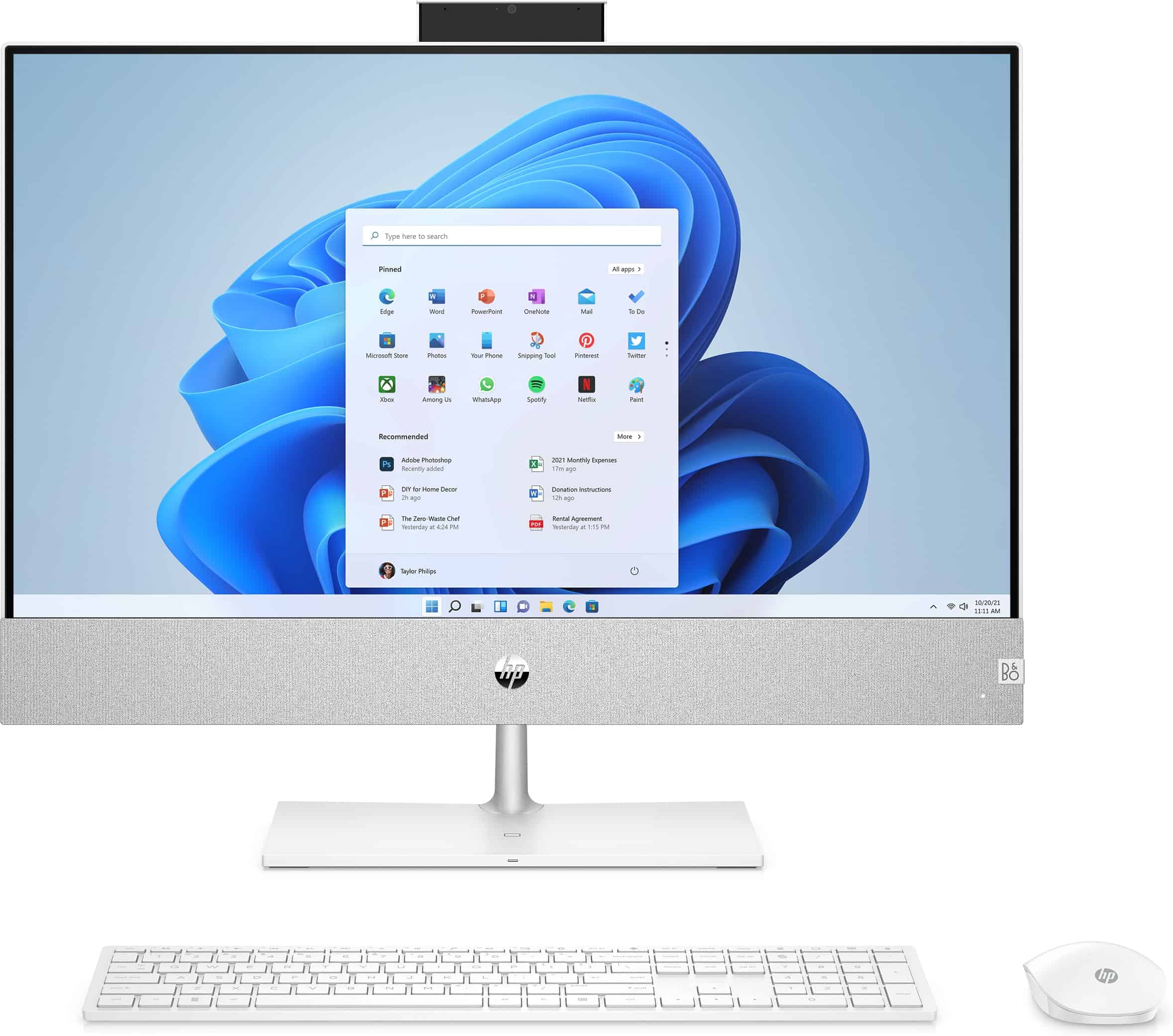 HP Pavilion 24-ca1220nd AMD Ryzen™ 7 60,5 cm (23.8") 1920 x 1080 Pixels 16 GB DDR4-SDRAM 512 GB SSD Alles-in-één-pc Windows 11 Home Wi-Fi 6 (802.11ax) Wit (667H7EA#ABH) thumbnail