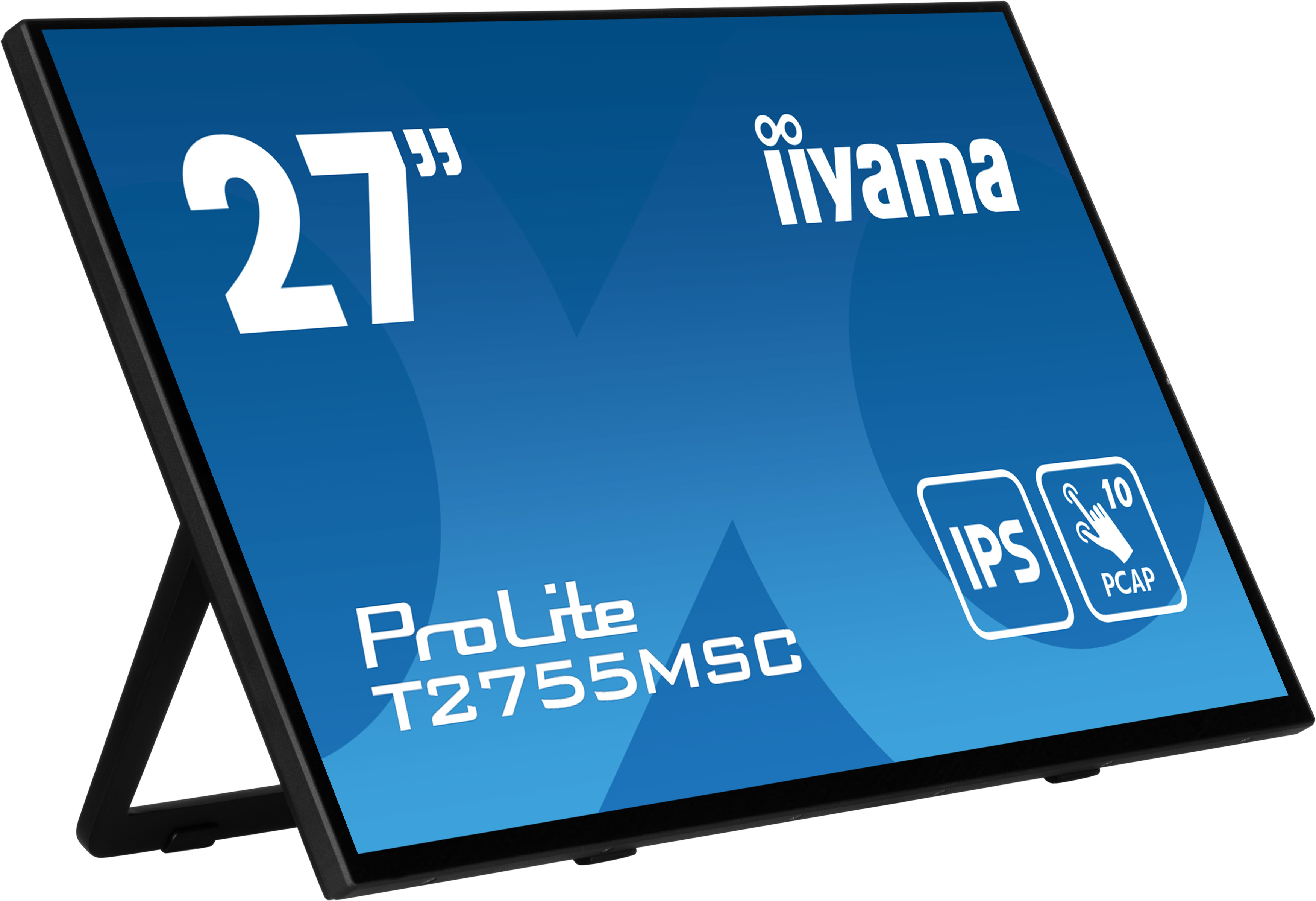 iiyama ProLite T2755MSC-B1 computer monitor 68,6 cm (27") 1920 x 1080 Pixels Full HD LED Touchscreen Tafelblad Zwart (T2755MSC-B1) thumbnail