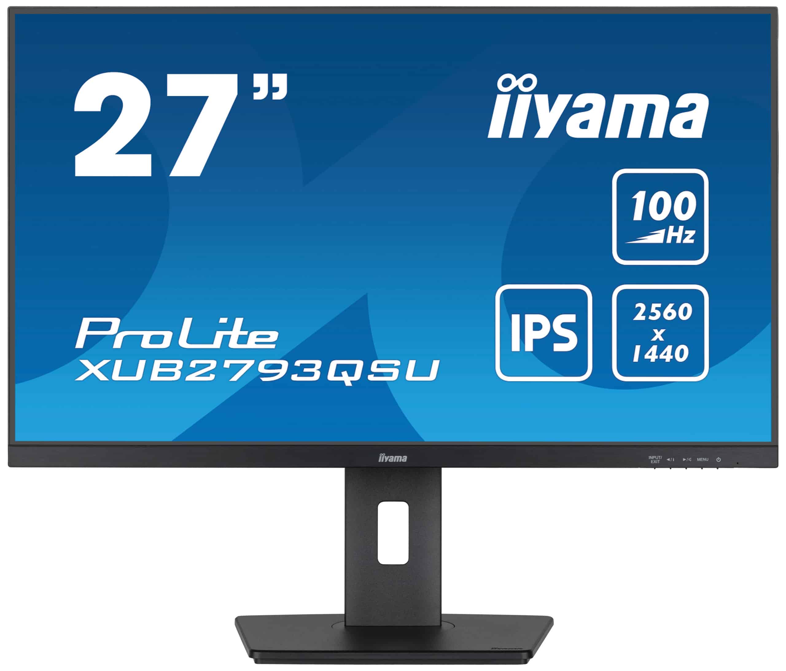 iiyama ProLite XUB2793QSU-B6 LED display 68,6 cm (27) 2560 x 1440 Pixels Quad HD Zwart (XUB2793QSU-B6) thumbnail