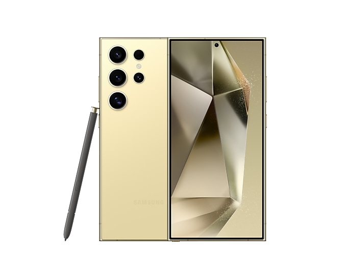 Samsung Galaxy S24 Ultra 17,3 cm (6.8) Dual SIM 5G USB Type-C 12 GB 256 GB 5000 mAh Titanium, Geel (SM-S928BZYGEUB) thumbnail