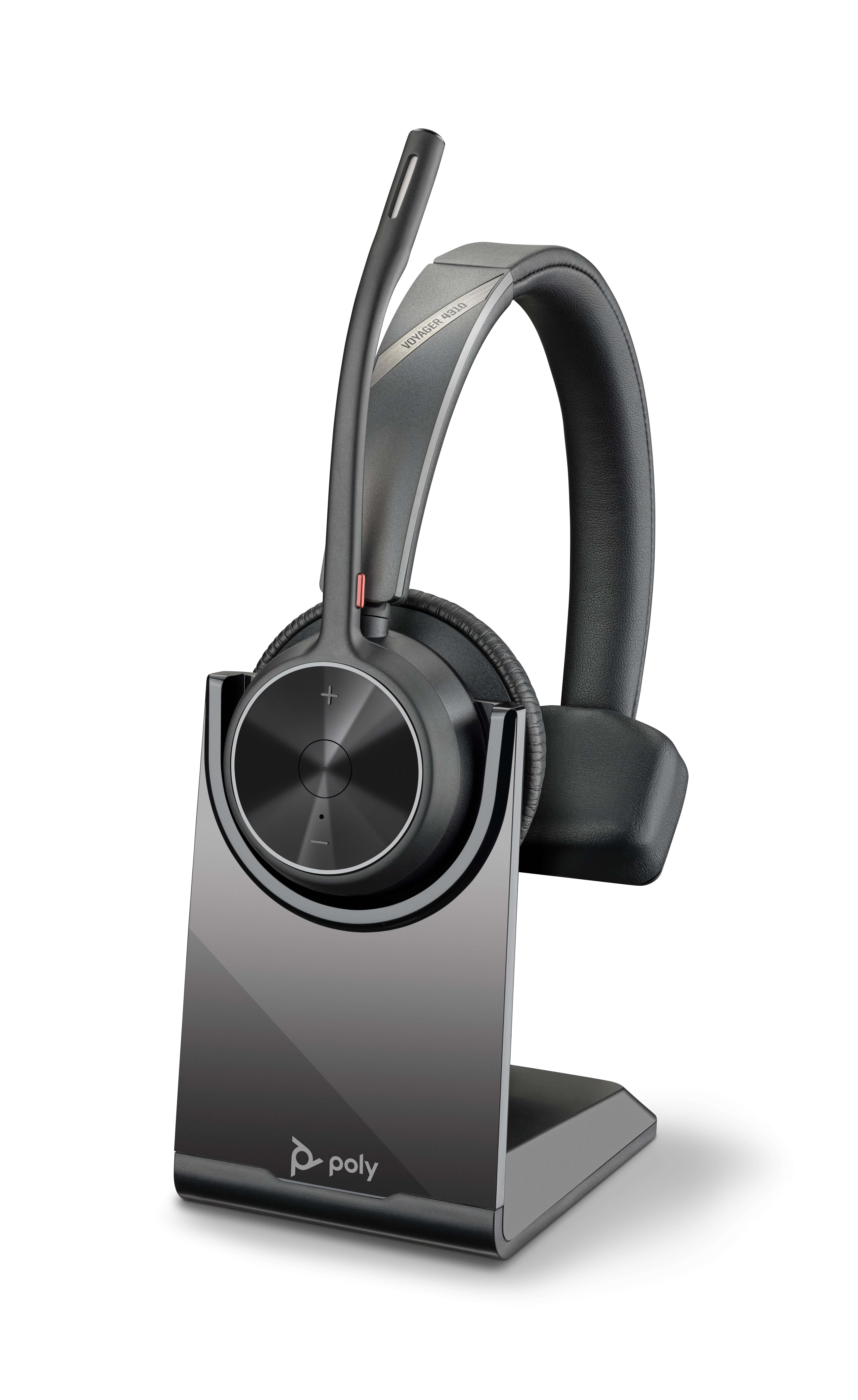 HP Poly Voyager 4310 UC mono headset + BT700 USB-A-adapter + oplaadstandaard (77Y92AA) thumbnail