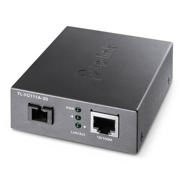 TP-Link TL-FC111A-20 netwerk media converter 100 Mbit/s Single-mode Zwart (FC111A-20) thumbnail