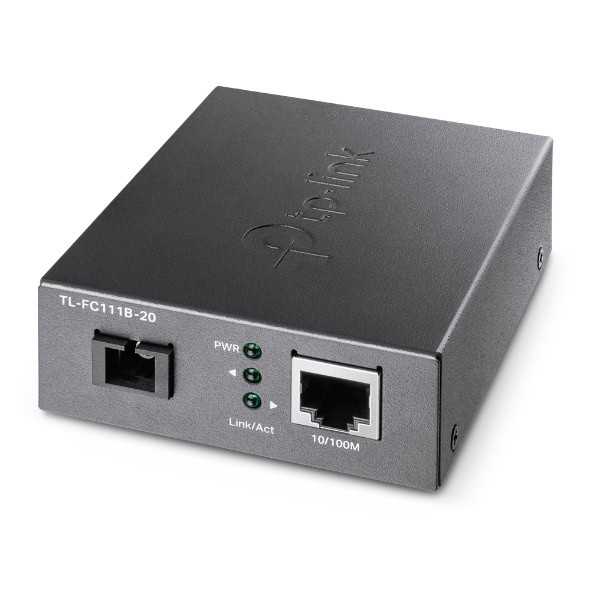 TP-Link TL-FC111B-20 netwerk media converter 100 Mbit/s Single-mode Zwart (FC111B-20) thumbnail