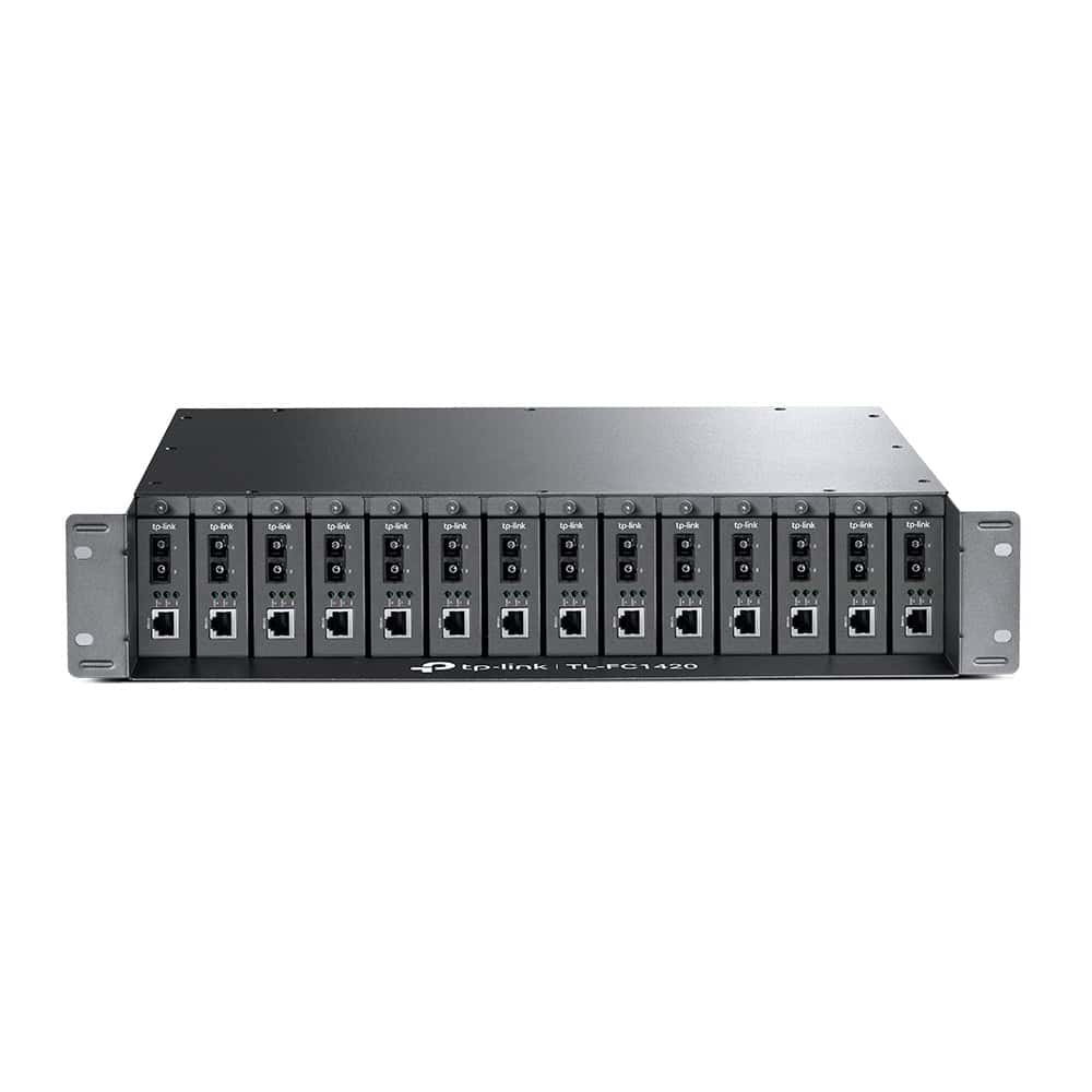 TP-Link TL-FC1420 netwerkchassis 2U Zwart (FC1420) thumbnail