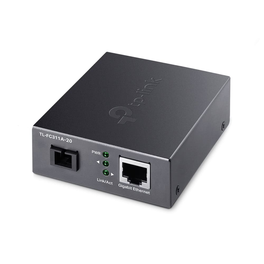 TP-Link TL-FC311A-20 netwerk media converter 1000 Mbit/s Single-mode Zwart (FC311A-20) thumbnail