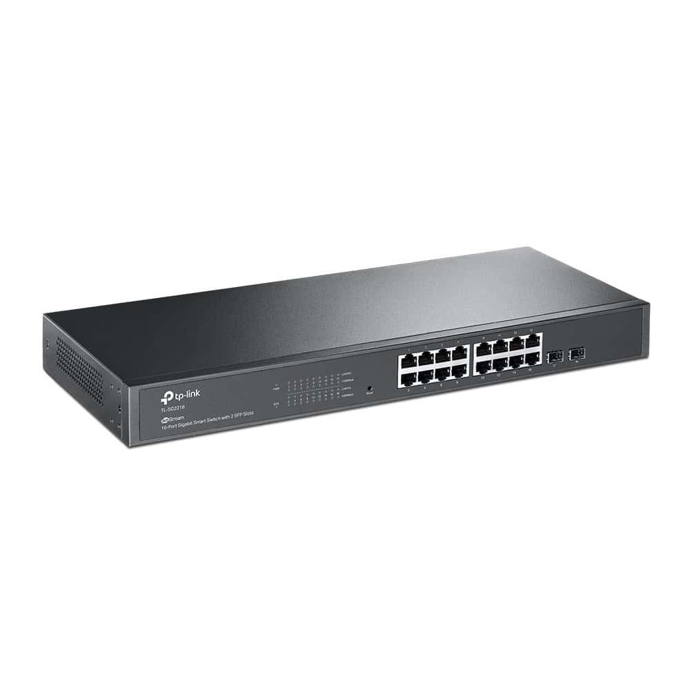 TP-Link TL-SG2218 netwerk-switch Managed L2/L2+ Gigabit Ethernet (10/100/1000) 1U Zwart (SG2218) thumbnail
