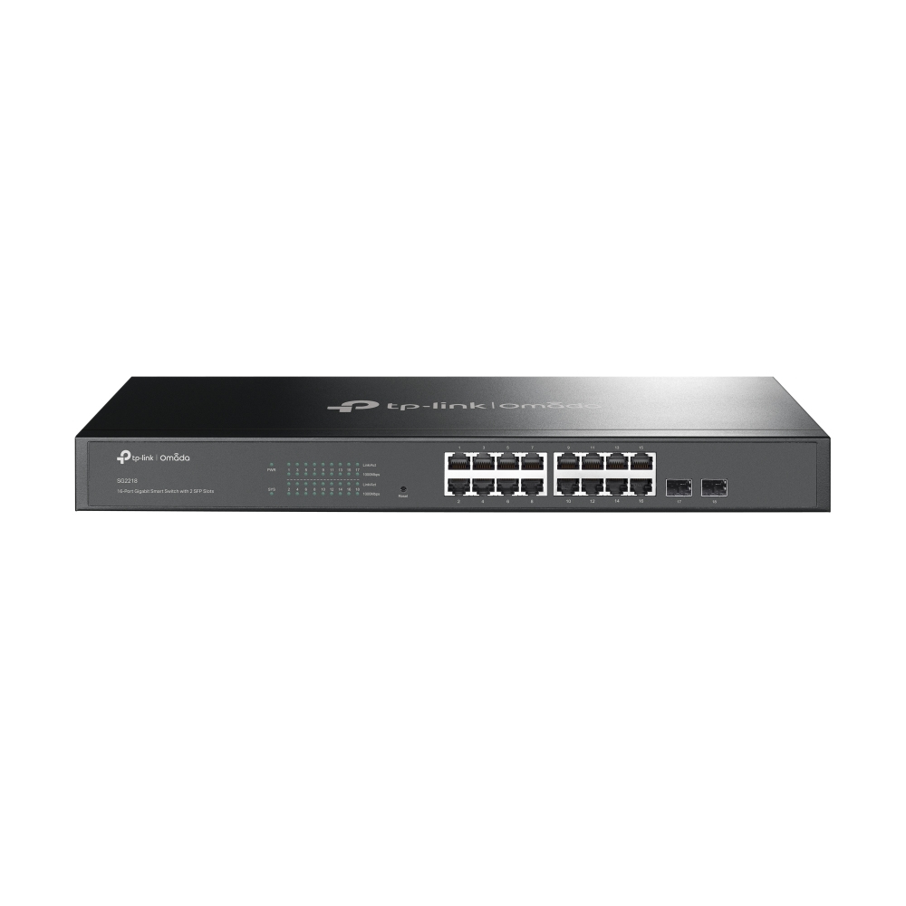 TP-Link Omada SG2218 netwerk-switch Managed L2/L2+ Gigabit Ethernet (10/100/1000) 1U Zwart (SG2218) thumbnail