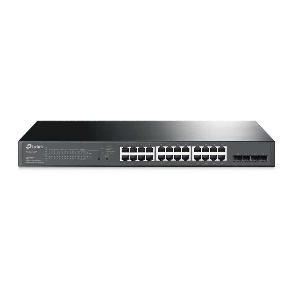 TP-Link TL-SG2428P netwerk-switch Managed L2/L2+ Gigabit Ethernet (10/100/1000) Power over Ethernet (PoE) 1U Zwart (SG2428P) thumbnail