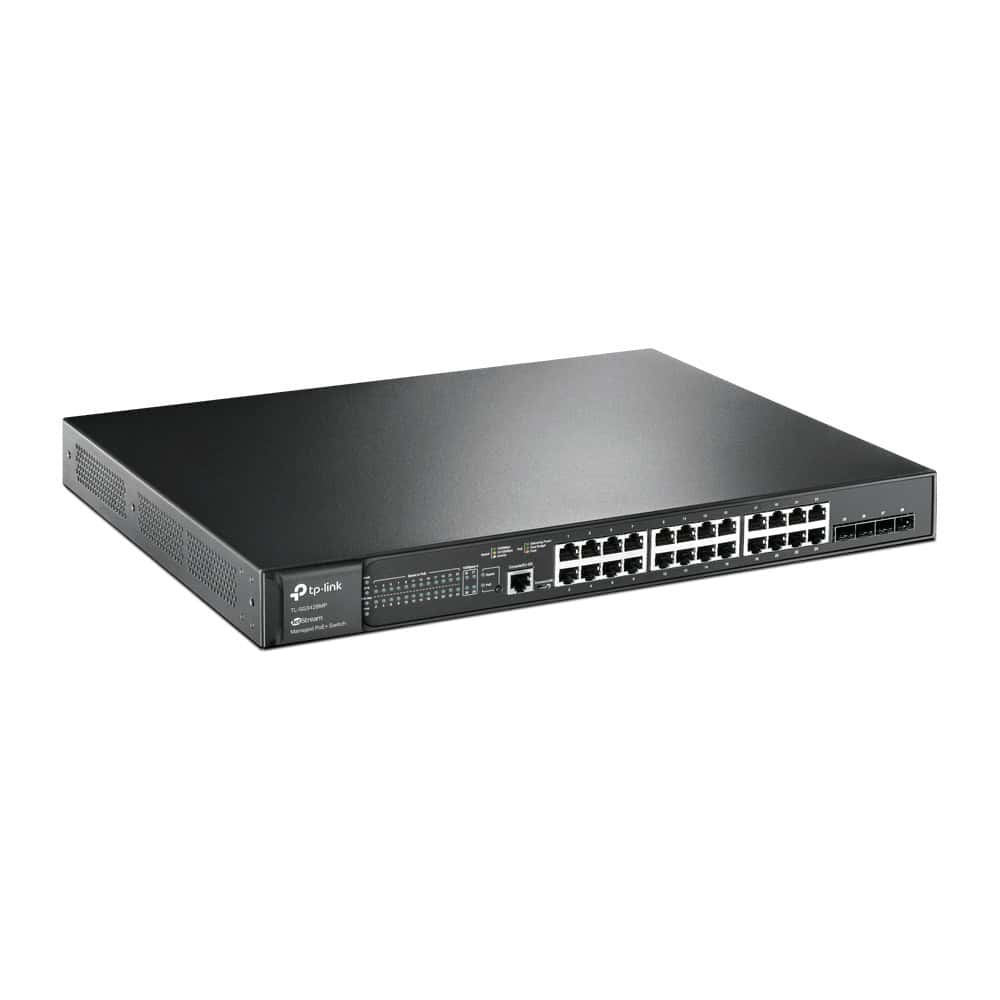 TP-Link TL-SG3428MP netwerk-switch Managed L2/L3 Gigabit Ethernet (10/100/1000) Power over Ethernet (PoE) 1U Zwart (SG3428MP) thumbnail TP-Link TL-SG3428MP netwerk-switch Managed L2/L3 Gigabit Ethernet (10/100/1000) Power over Ethernet (PoE) 1U Zwart (SG3428MP) thumbnail