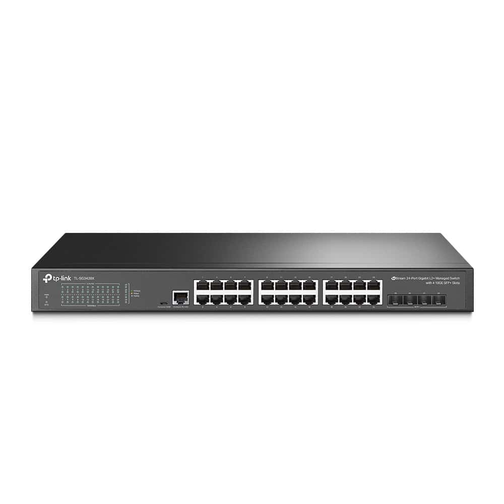 TP-Link TL-SG3428X netwerk-switch Managed L2+/L3 Gigabit Ethernet (10/100/1000) 1U Zwart (SG3428X) thumbnail