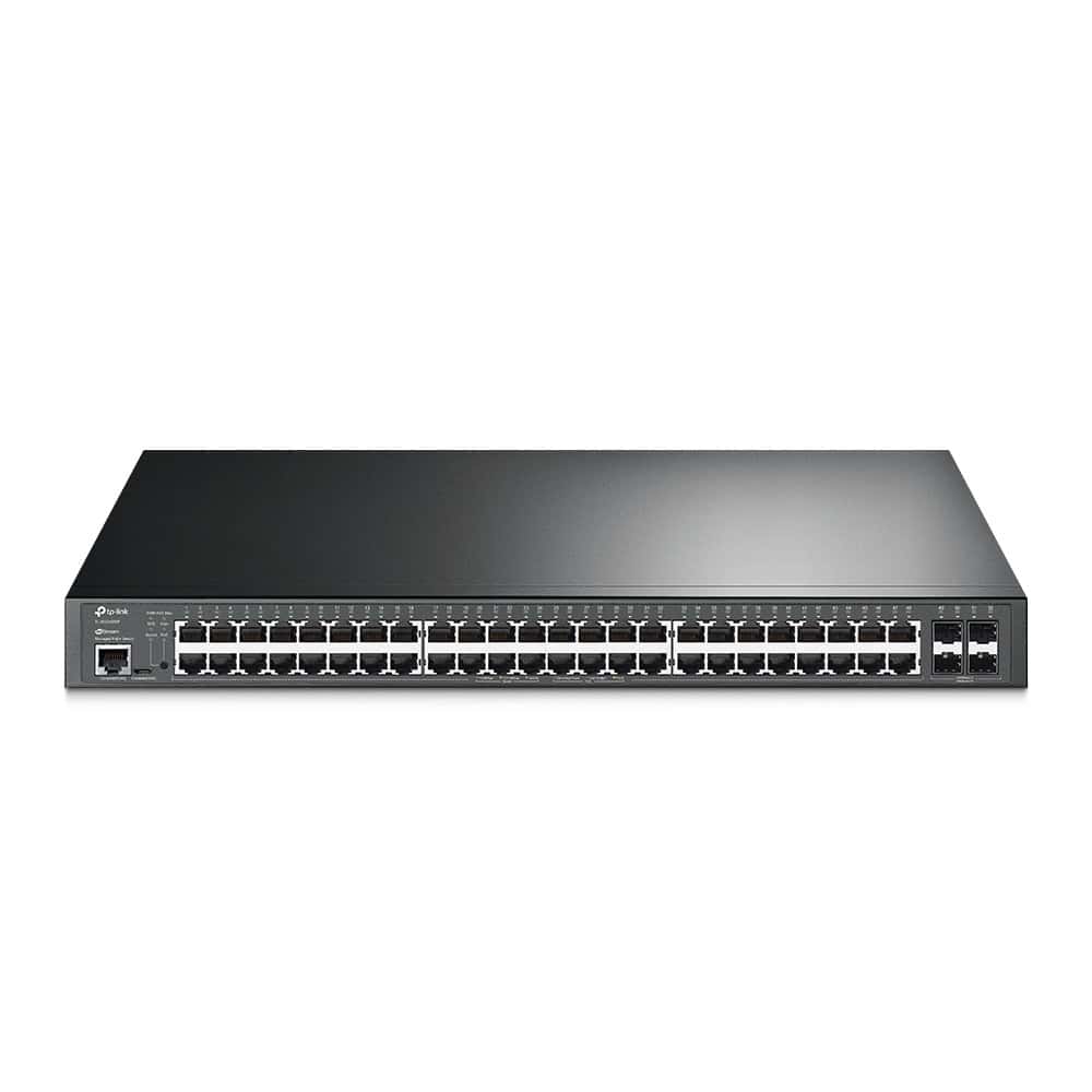 TP-Link TL-SG3452XP netwerk-switch Managed L2+ Gigabit Ethernet (10/100/1000) Power over Ethernet (PoE) 1U Zwart (SG3452XP) thumbnail