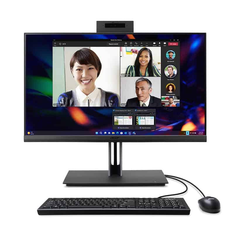 Acer Veriton VZ4714GT Intel® Core™ i5 i5-13400 60,5 cm (23.8) 1920 x 1080 Pixels Touchscreen Alles-in-één-pc 8 GB DDR4-SDRAM 256 GB SSD Windows 11 Pro Wi-Fi 6 (802.11ax) Zwart (DQ.R03EG.001) thumbnail