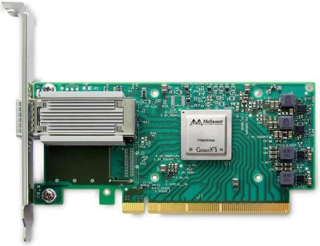 Mellanox Technologies MCX515A-CCAT, Built-in, Wired, PCI Express, Fibre, 100000 Mbits (MCX515A-CCAT) thumbnail