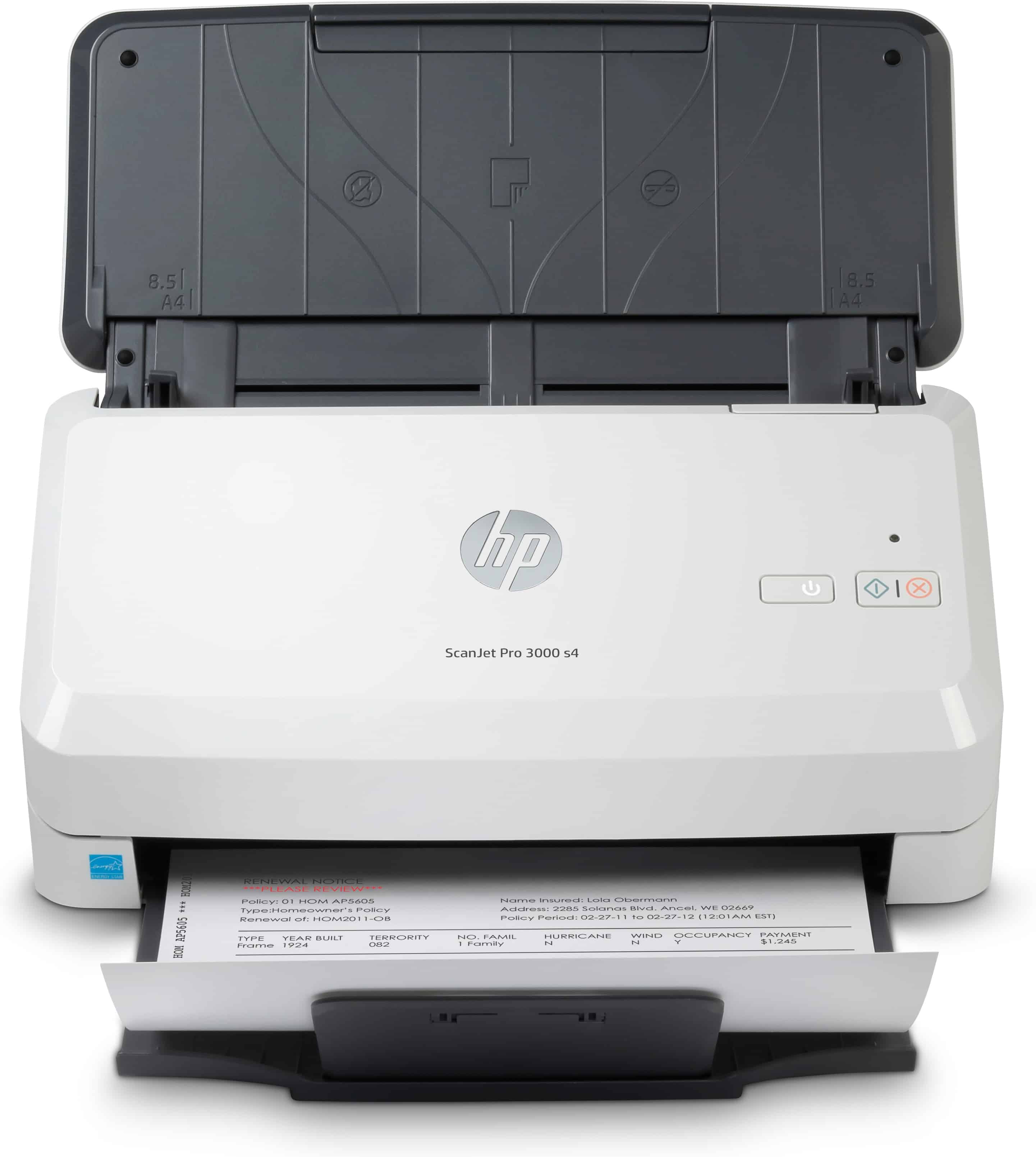 HP Scanjet Pro 3000 s4 Paginascanner 600 x 600 DPI A4 Zwart, Wit (6FW07A) thumbnail