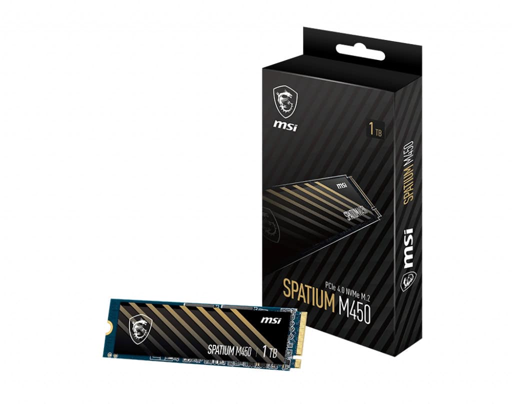 MSI SPATIUM M450 PCIe 4.0 NVMe M.2 1TB PCI Express 4.0 3D NAND (S78-440L920-P83) thumbnail