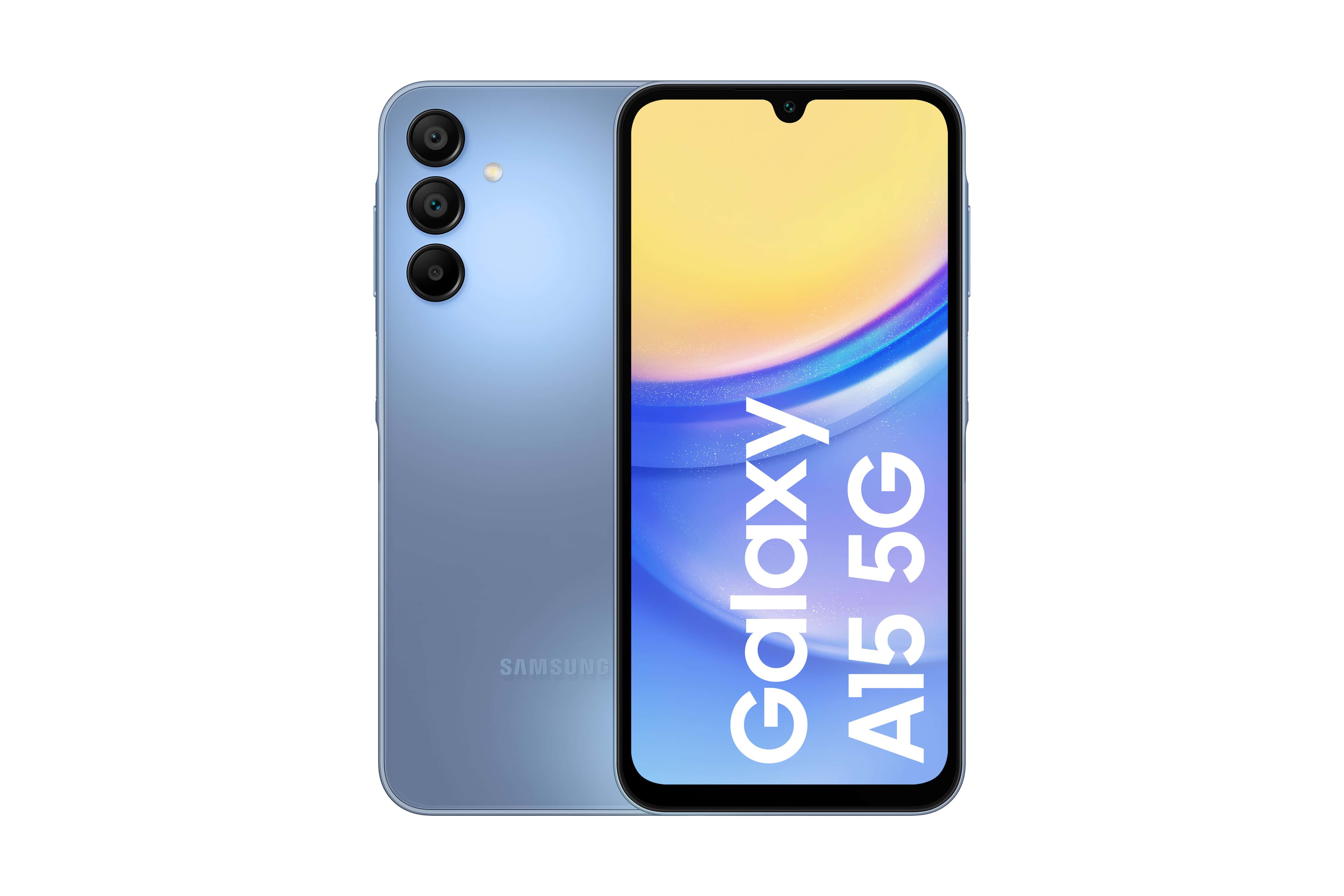 Samsung Galaxy SM-A156B 16,5 cm (6.5) Hybride Dual SIM Android 14 5G USB Type-C 4 GB 128 GB 5000 mAh Blauw (SM-A156BZBDEUB) thumbnail Samsung Galaxy SM-A156B 16,5 cm (6.5) Hybride Dual SIM Android 14 5G USB Type-C 4 GB 128 GB 5000 mAh Blauw (SM-A156BZBDEUB) thumbnail