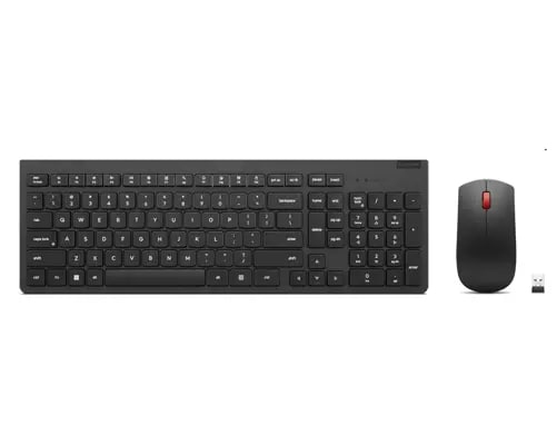 Lenovo 4X31N50752 toetsenbord Inclusief muis Universeel RF Draadloos Scandinavisch Zwart (4X31N50752) thumbnail