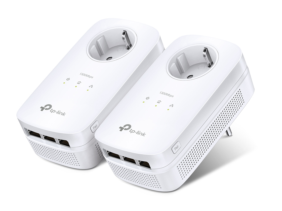 TP-Link TL-PA8030P KIT PowerLine-netwerkadapter 1200 Mbit/s Ethernet LAN Wit 2 stuk(s) (PA8030P KIT) thumbnail
