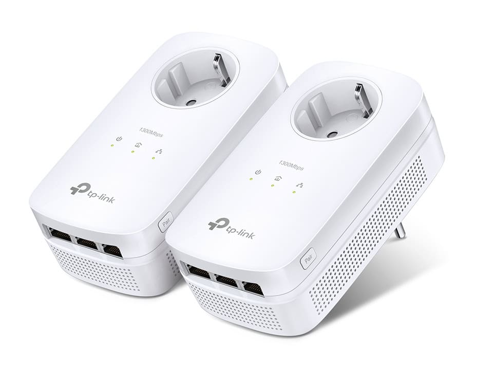 TP-Link TL-PA8030P KIT PowerLine-netwerkadapter 1200 Mbit/s Ethernet LAN Wit 2 stuk(s) (PA8030P KIT) thumbnail