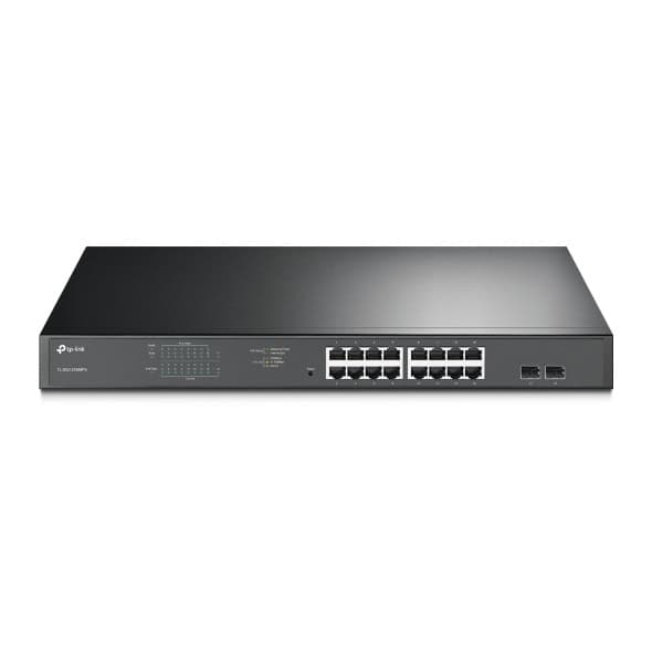 TP-Link TL-SG1218MPE Managed L2 Gigabit Ethernet (10/100/1000) Power over Ethernet (PoE) 1U Zwart (SG1218MPE) thumbnail