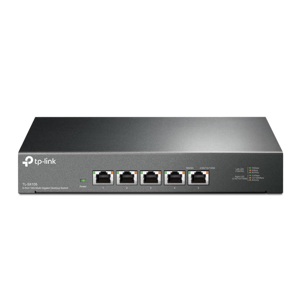 TP-Link TL-SX105 netwerk-switch Unmanaged 10G Ethernet (100/1000/10000) Zwart (SX105) thumbnail