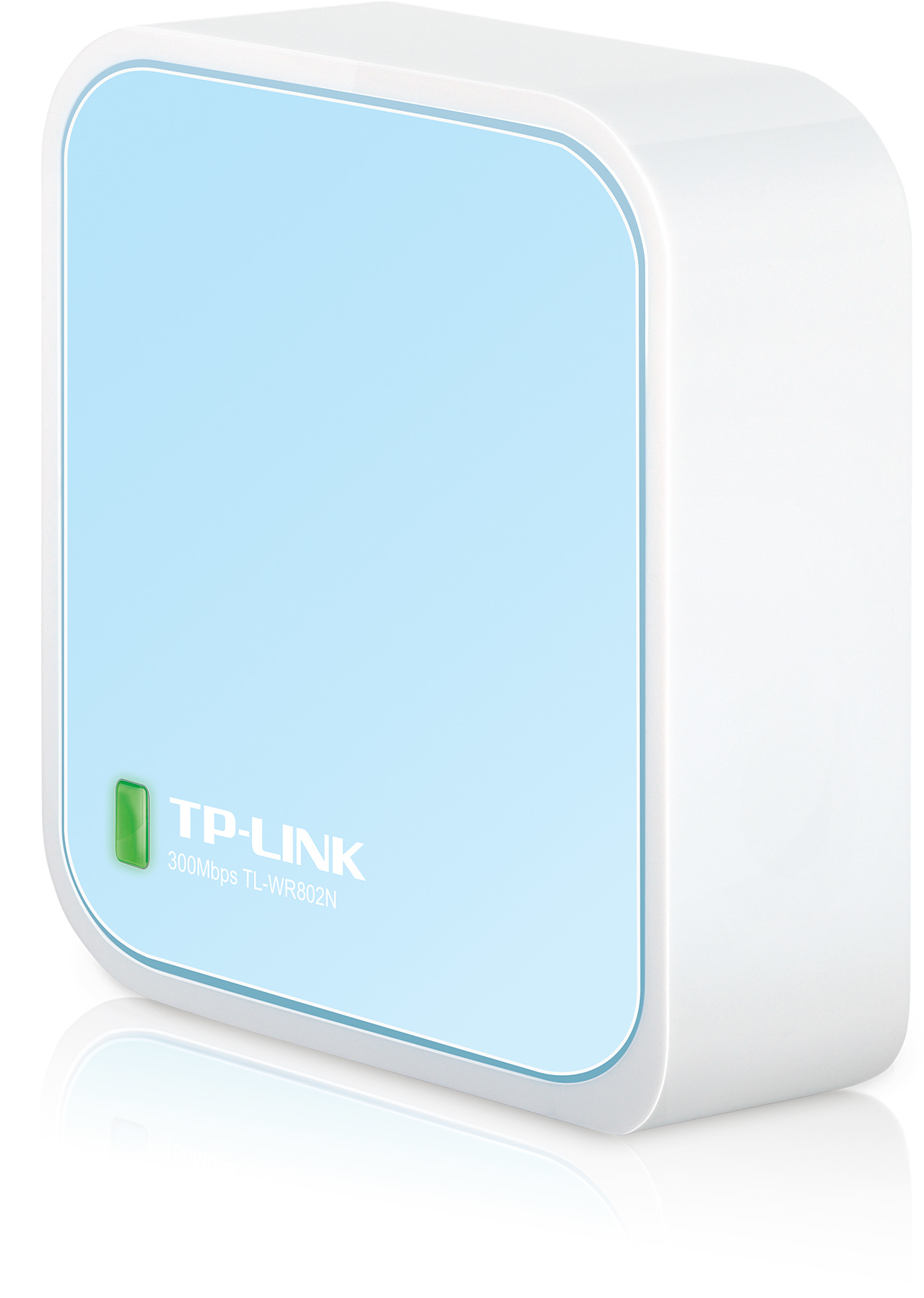 TP-Link TL-WR802N draadloze router Fast Ethernet Single-band (2.4 GHz) Blauw, Wit (WR802N) thumbnail