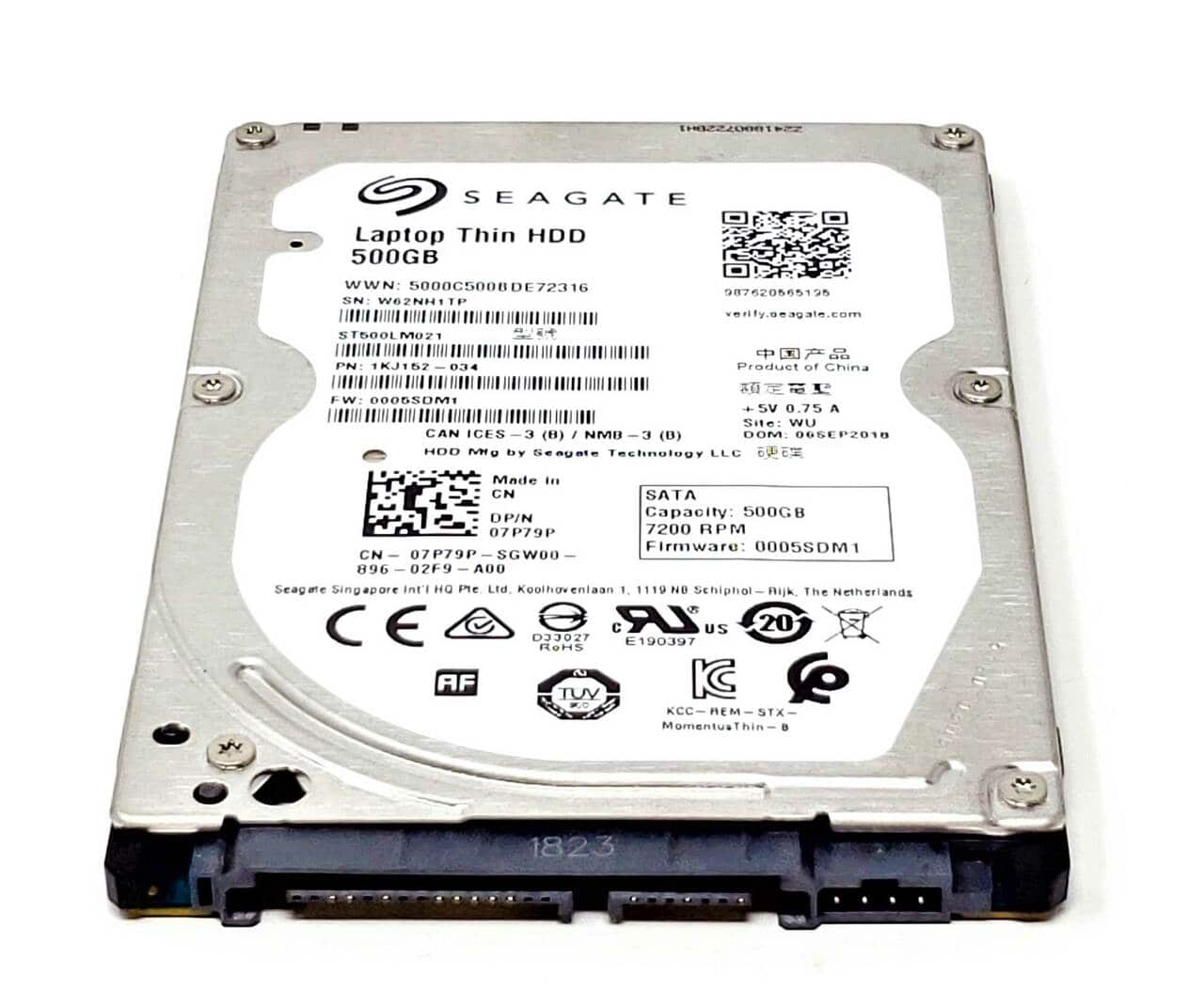 HP 500GB SATA hard disk drive (Seagate) - 7,200 RPM, 2.5-inch f (718475-001) thumbnail