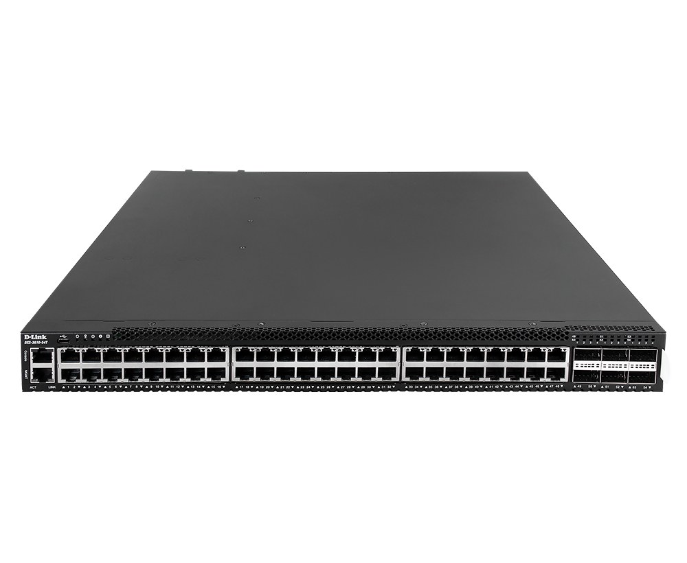 D-Link DXS-3610-54T Managed L3 10G Ethernet (100/1000/10000) 1U Zwart (DXS-3610-54T/SI) thumbnail