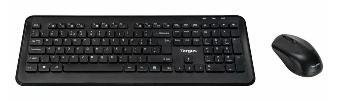 Targus AKM610UK toetsenbord Inclusief muis RF Draadloos QWERTY Engels Zwart (AKM610UK) thumbnail
