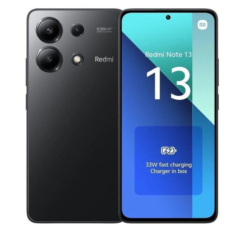 Xiaomi Redmi Note 13 128GB 6RAM 4G EU black (MZB0FYFEU) thumbnail