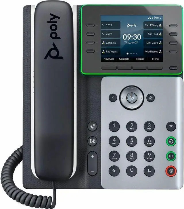 HP Poly Edge E350 IP Phone and PoE-enabled (82M89AA) thumbnail