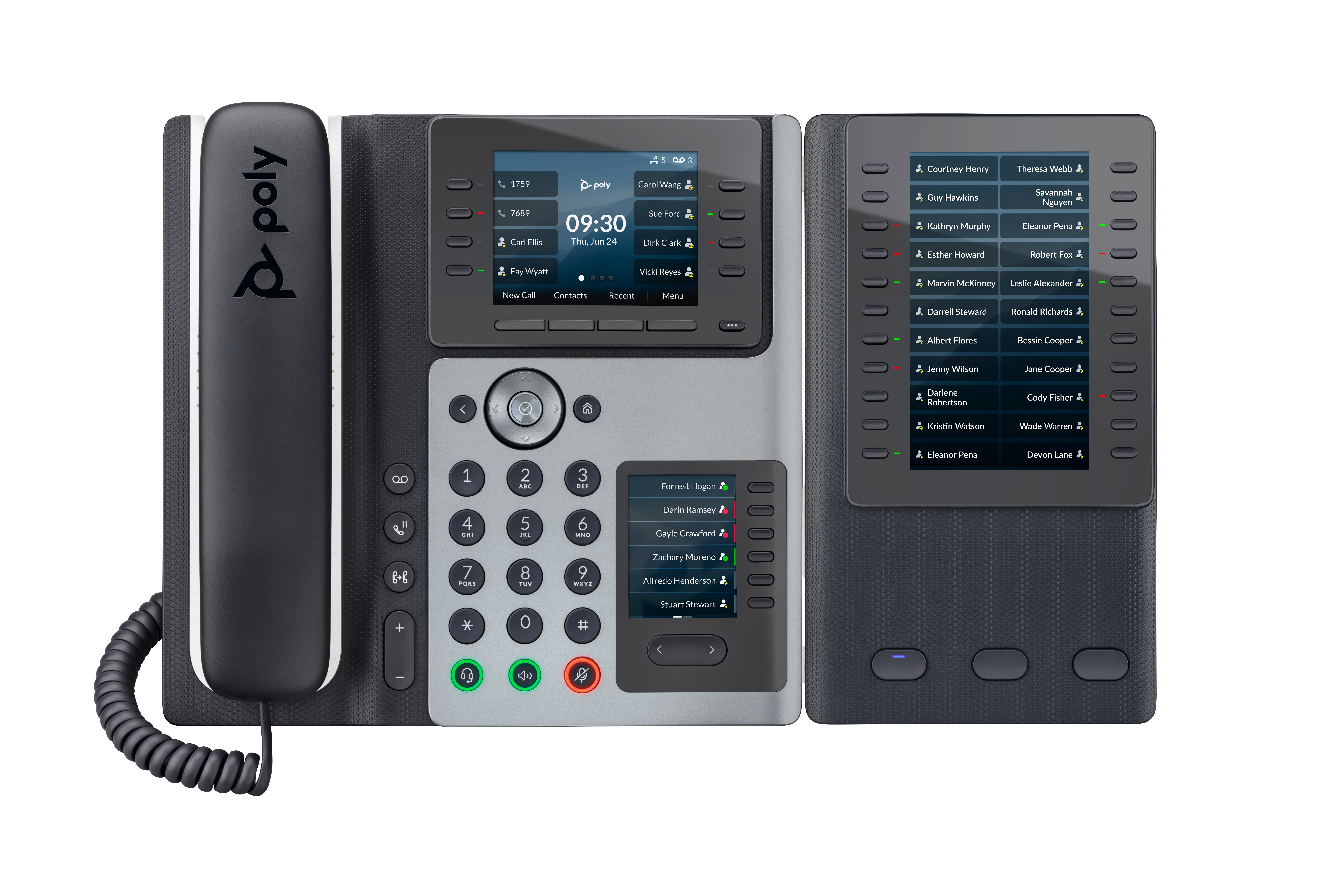 HP Poly Edge E400 IP-telefoon met PoE-ondersteuning (82M93AA) thumbnail