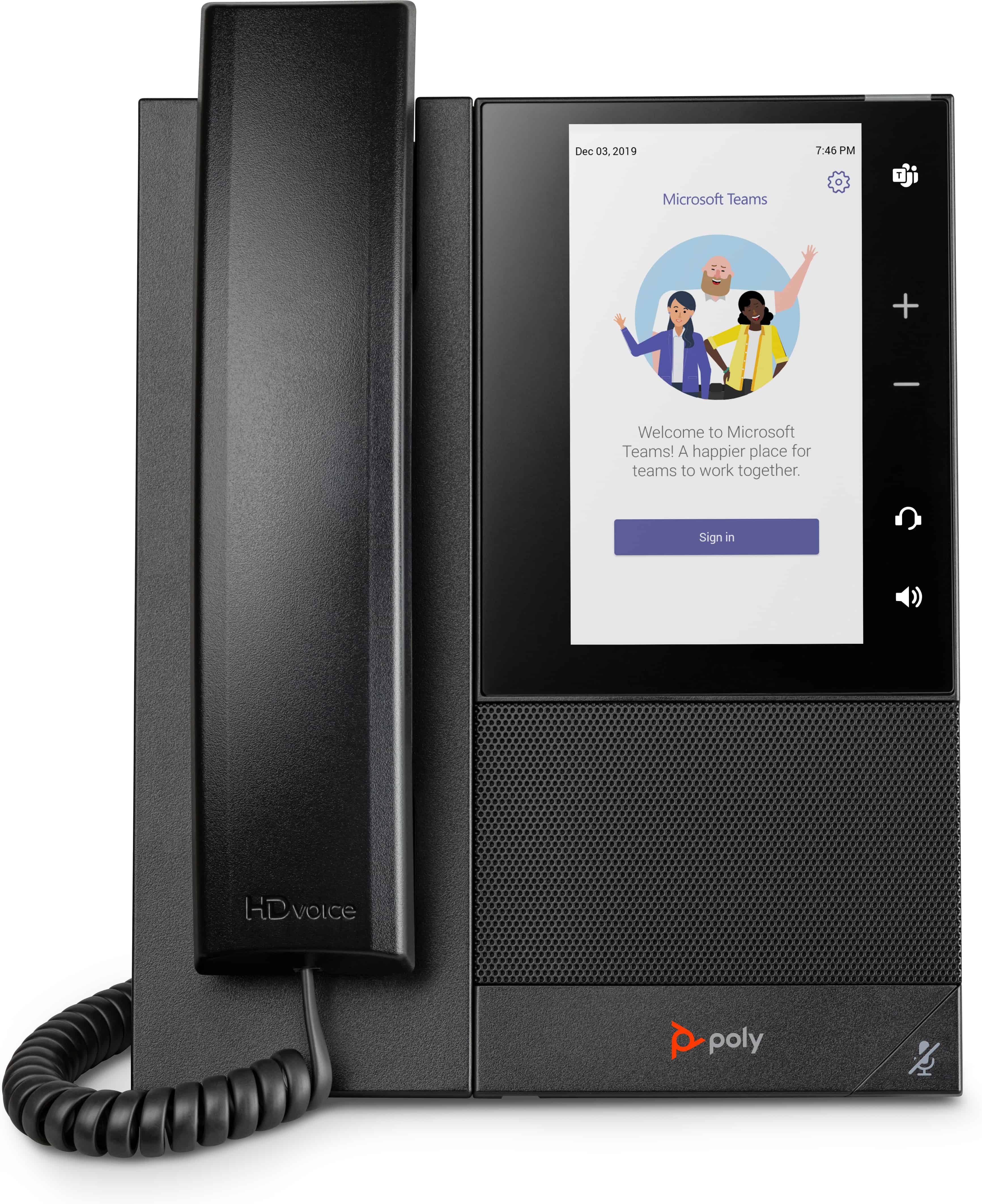 POLY CCX 505 Business Media Phone voor Microsoft Teams met PoE-ondersteuning (82Z79AA) thumbnail