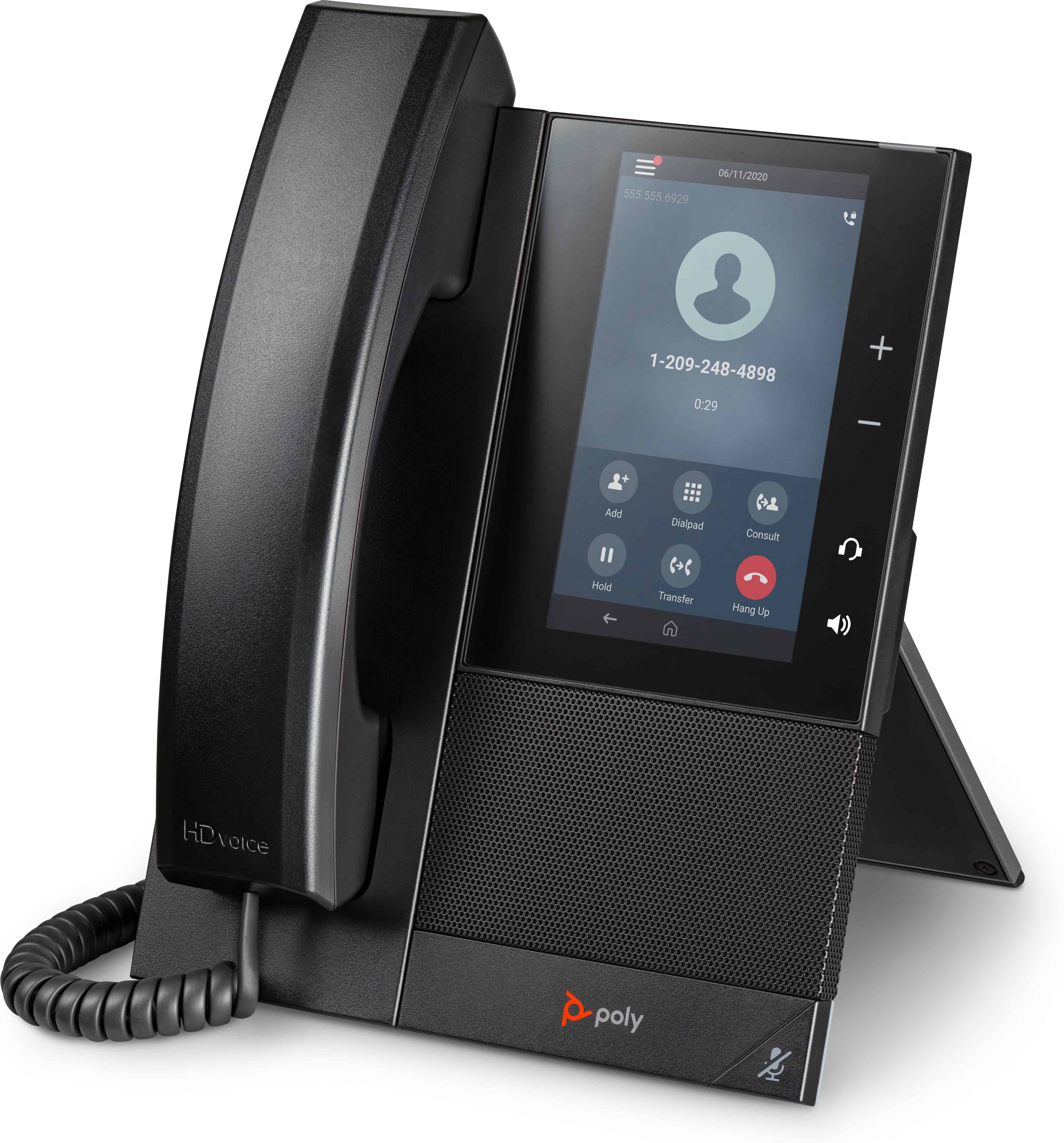 POLY CCX 505 Business Media Phone met ondersteuning voor Open SIP en PoE (82Z82AA) thumbnail
