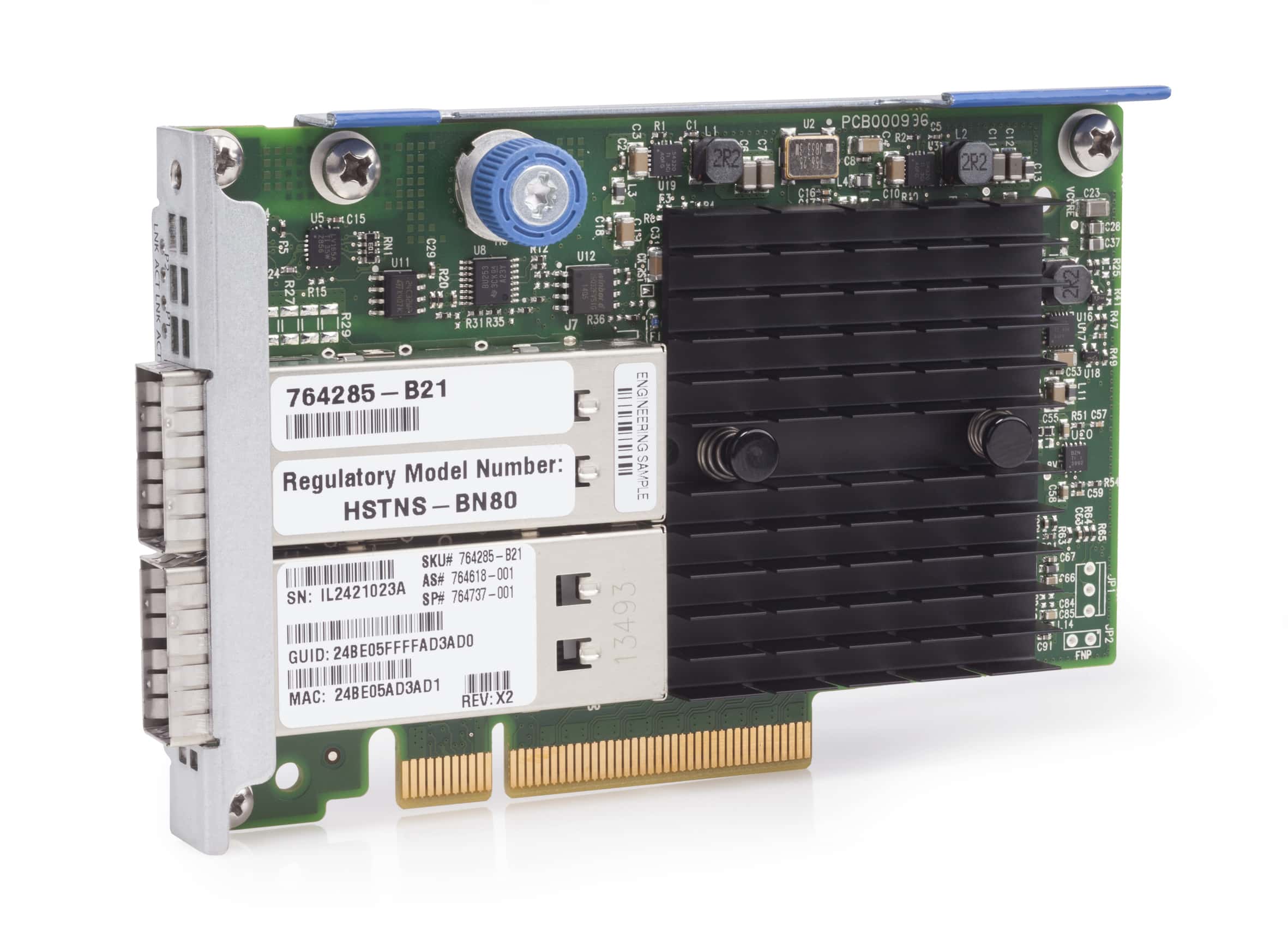 Product Image for Hewlett Packard Enterprise InfiniBand FDR/Ethernet 10Gb/40Gb 2-port 544+FLR-QSFP Adapter Intern Ethernet / Fiber 40000 Mbit/s