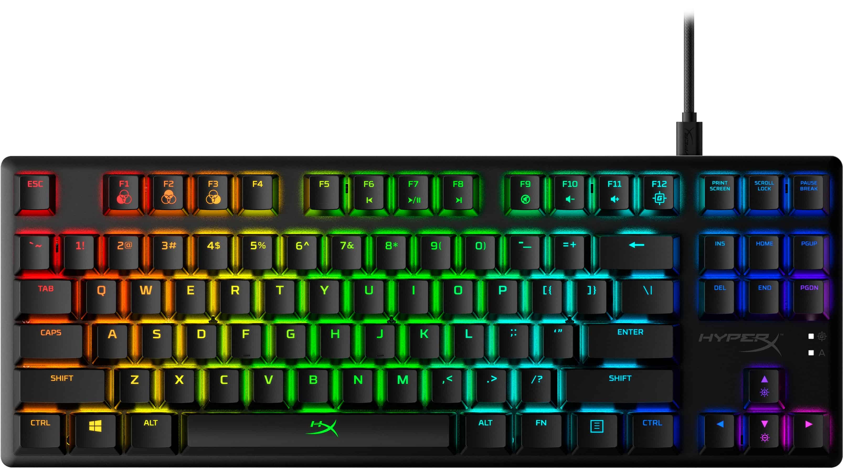 HyperX Alloy Origins Core - mechanisch gamingtoetsenbord - HX Blue (US-indeling) (4P5P2AA) thumbnail