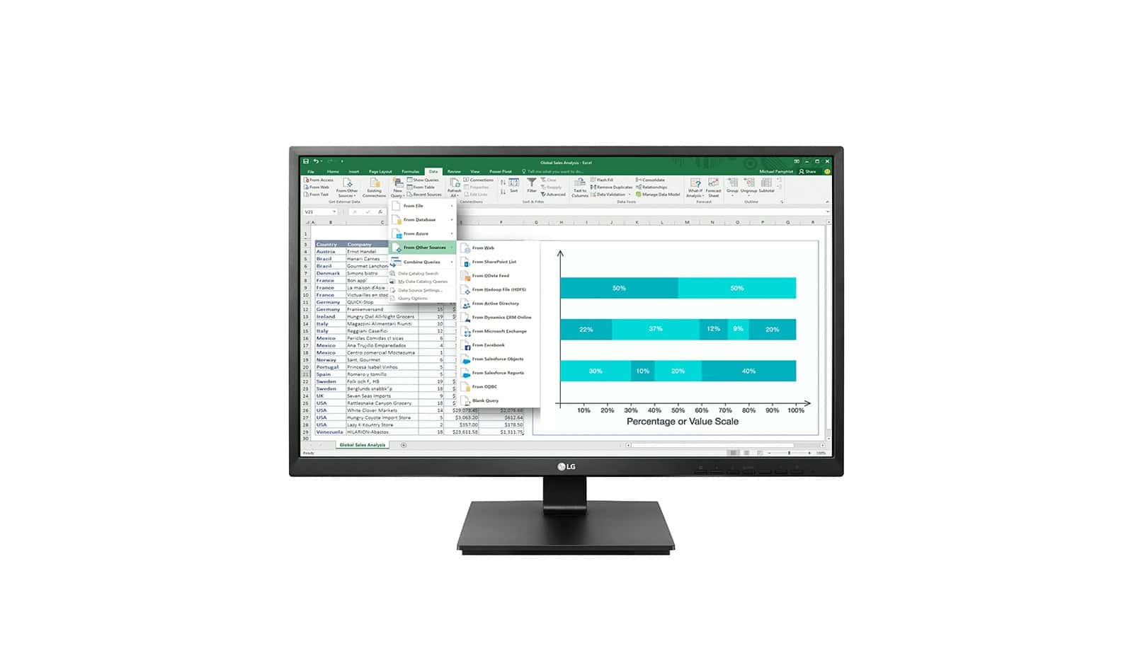 LG 24BK55YT computer monitor 60,5 cm (23.8) 1920 x 1080 Pixels Full HD LCD Zwart (24BK55YT-B.AEU) thumbnail