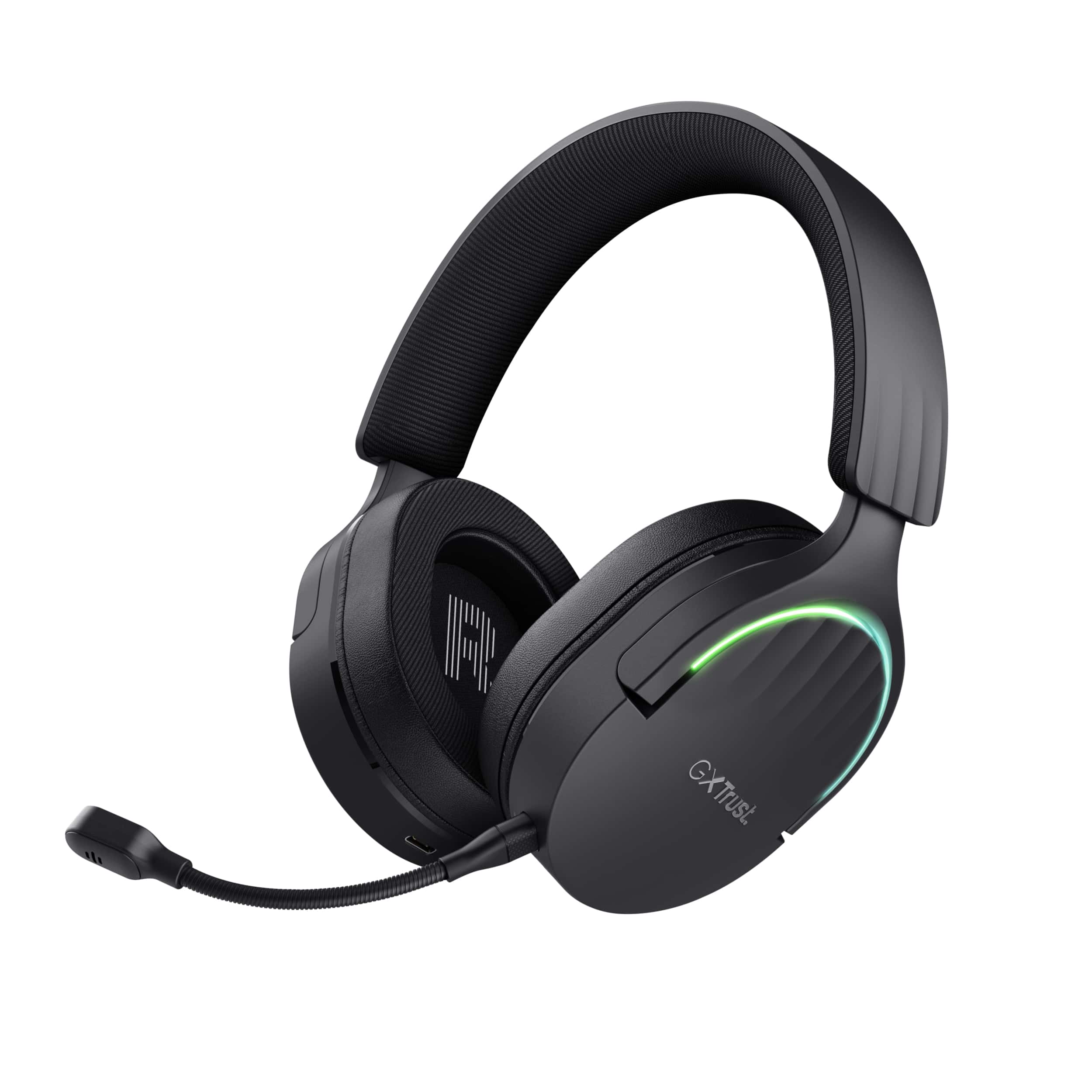 Trust GXT 491 Fayzo Headset Bedraad en draadloos Hoofdband Gamen USB Type-C Bluetooth Zwart (24901) thumbnail