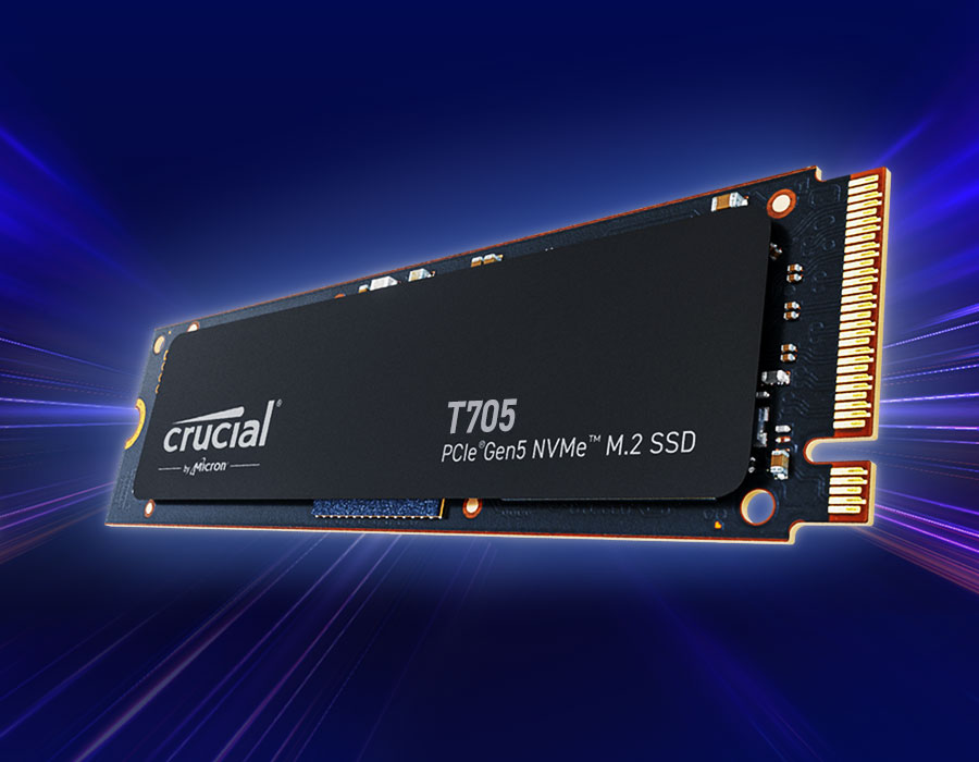 Crucial M.2    1TB Crucial T705 NVMe PCIe 5.0 x 4 (CT1000T705SSD3) thumbnail