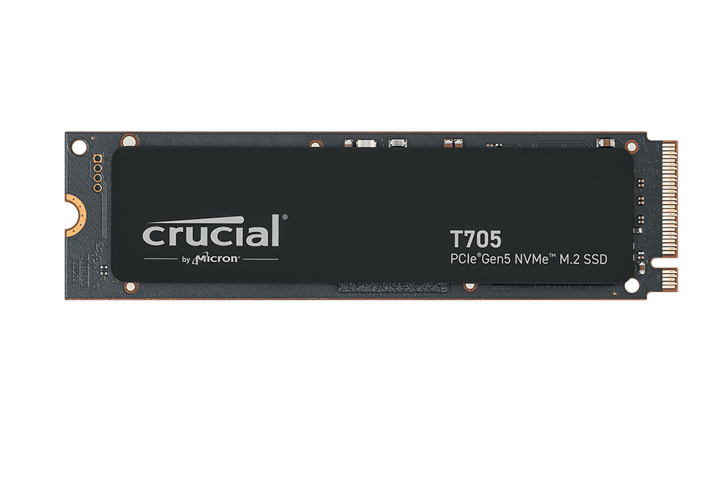 Crucial 4 TB SSD Crucial T705 3D-NAND NVMe PCIe M2 Gen5 (CT4000T705SSD3) thumbnail