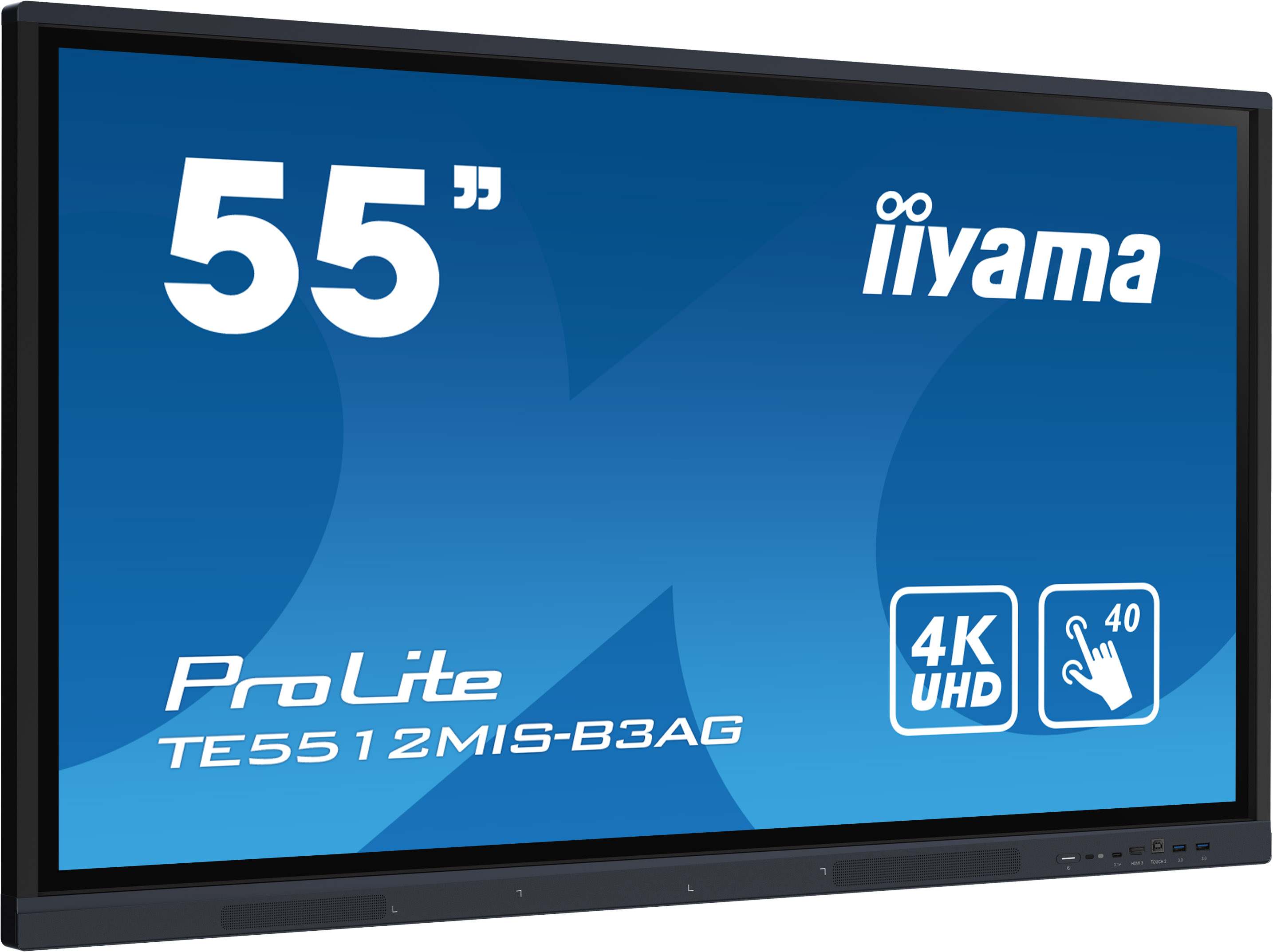 iiyama TE5512MIS-B3AG beeldkrant Kiosk-ontwerp 139,7 cm (55") LCD Wifi 400 cd/m² 4K Ultra HD Zwart Touchscreen Type processor Android 11 24/7 (TE5512MIS-B3AG) thumbnail