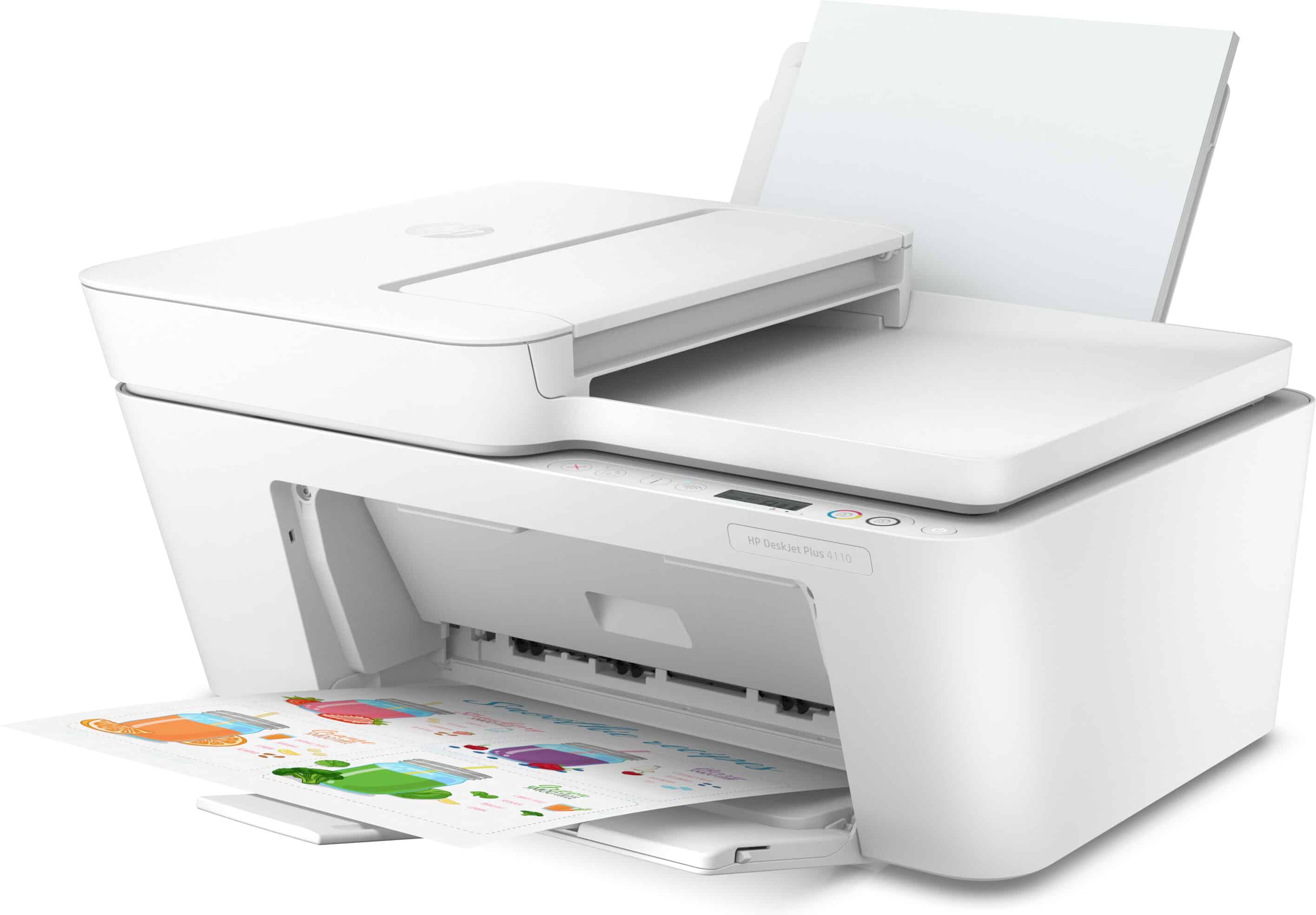 HP DeskJet Plus 4110 All-in-One printer, Kleur, Printer voor Home, Printen, kopiëren, scannen, draadloos, mobiele fax verzenden, Scans naar pdf (7FS81B#629) thumbnail