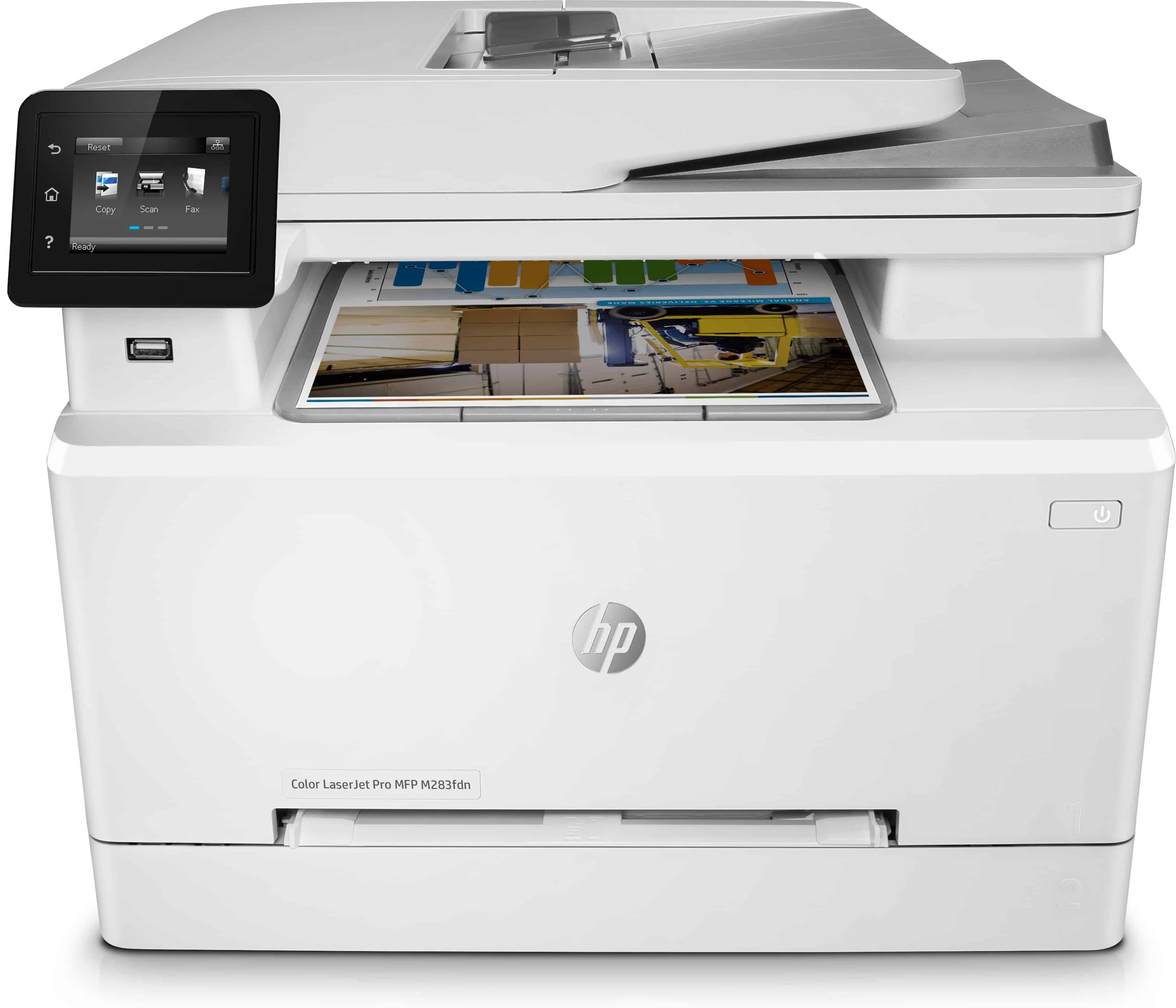 HP Color LaserJet Pro MFP M282nw, Printen, kopiëren, scannen, Printen via USB-poort aan voorzijde; Scannen naar e-mail; ADF voor 50 vel ongekruld (7KW72A) thumbnail