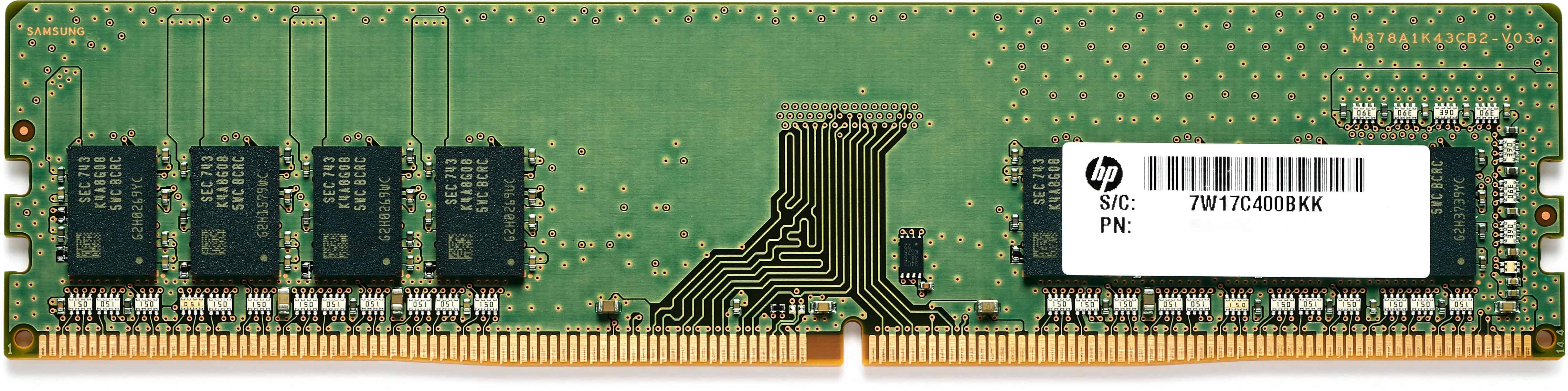 HP 7ZZ64AA geheugenmodule 8 GB 1 x 8 GB DDR4 288-pin DIMM (7ZZ64AA) thumbnail