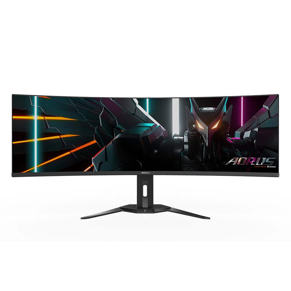 AORUS CO49DQ computer monitor 124,5 cm (49) 5120 x 1440 Pixels DQHD OLED Zwart (AORUS CO49DQ) thumbnail